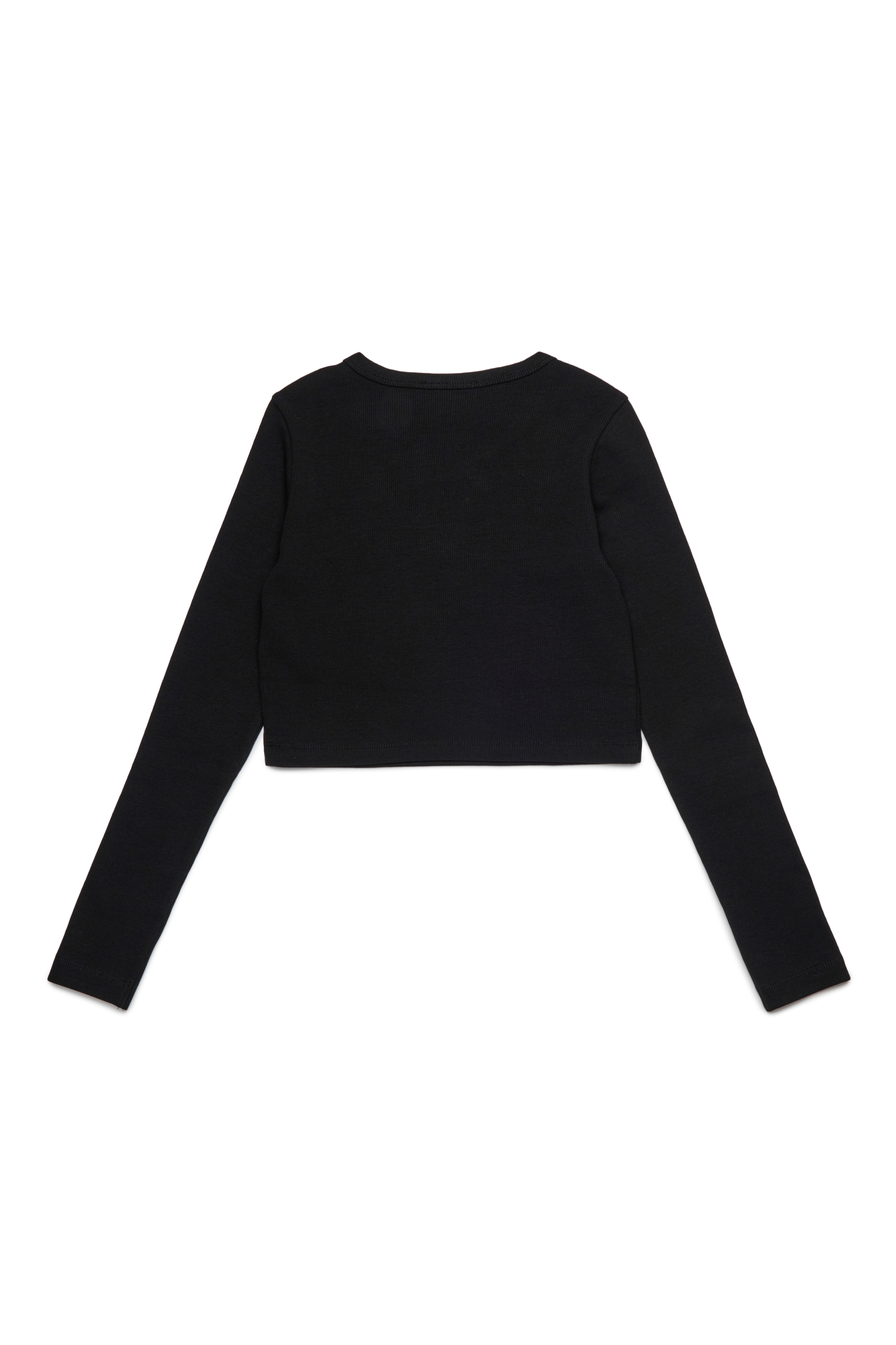 Diesel - TBALLETD, T-shirt en coton avec logo contrasté Femme in Noir - 2