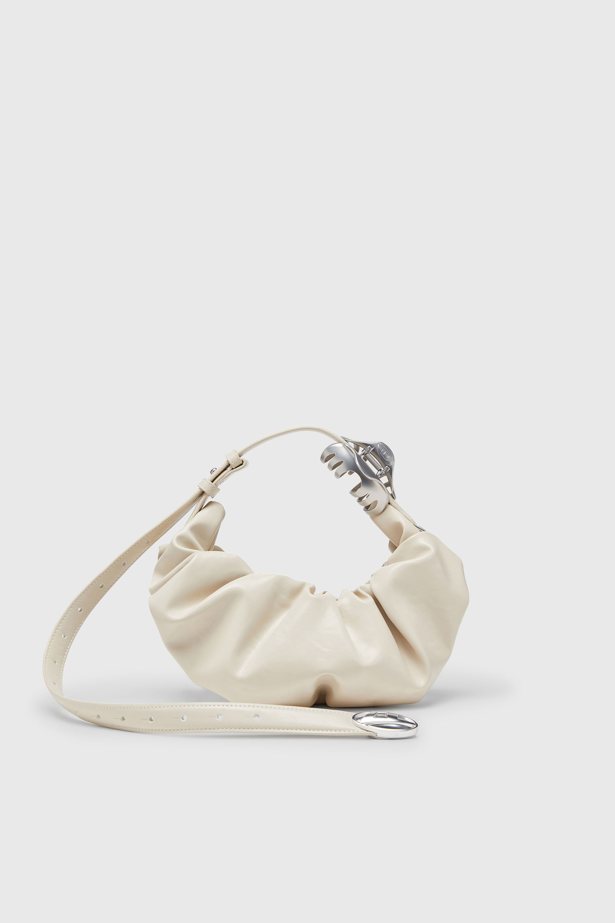 Diesel - GRAB-D HOBO S, Grab-D-Sac hobo froiss&eacute; Femme in Blanc - 1