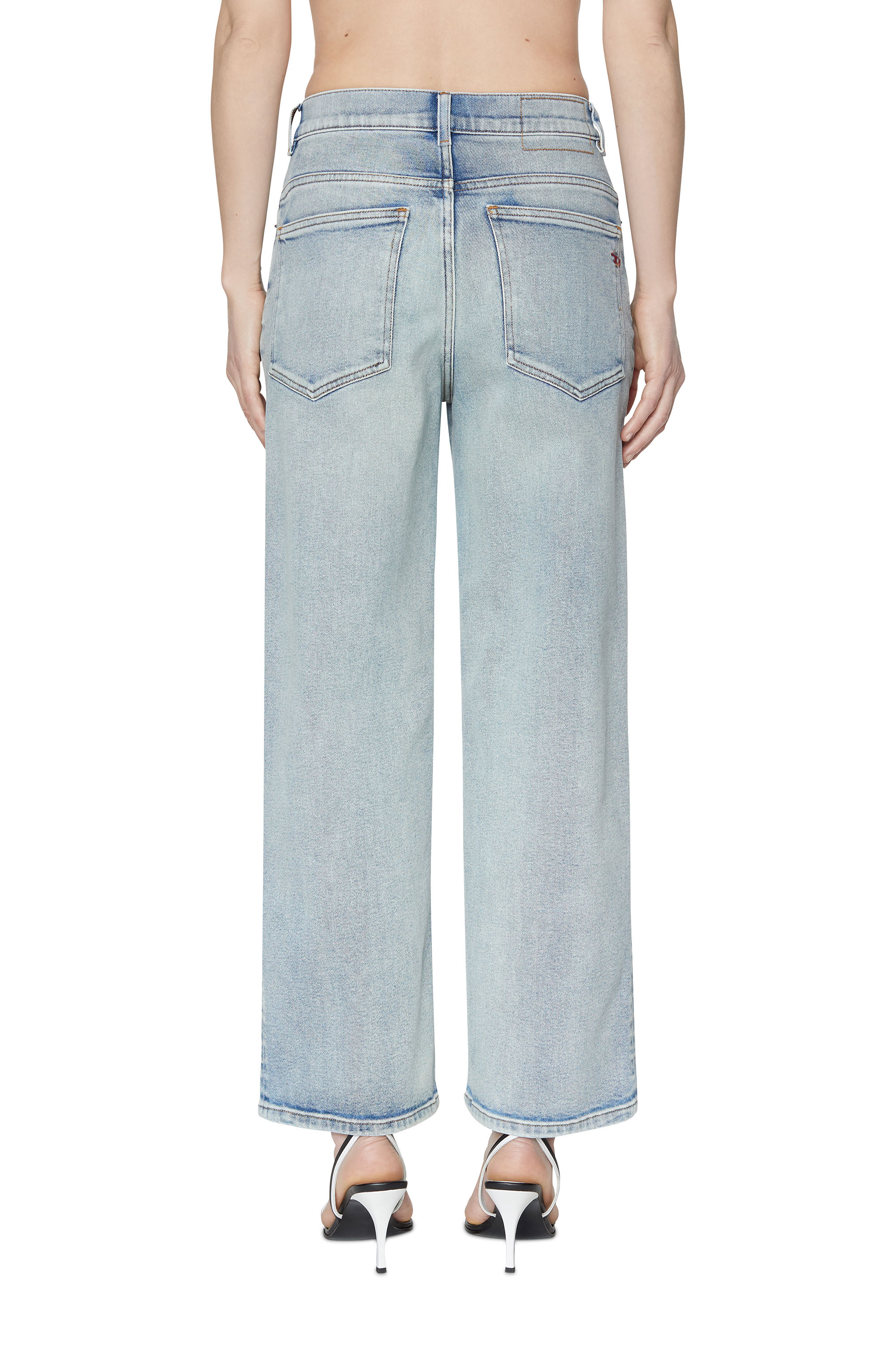 Diesel - 2000 WIDEE 09C08 Bootcut and Flare Jeans, Bleu Clair - Image 2