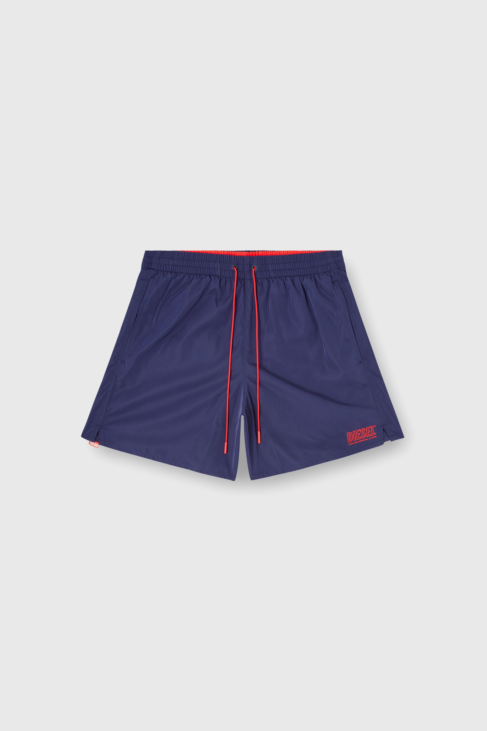 Diesel - SPORT-41-D-CORE, Man's Swim shorts with zip pocket in Dark Blue - 4