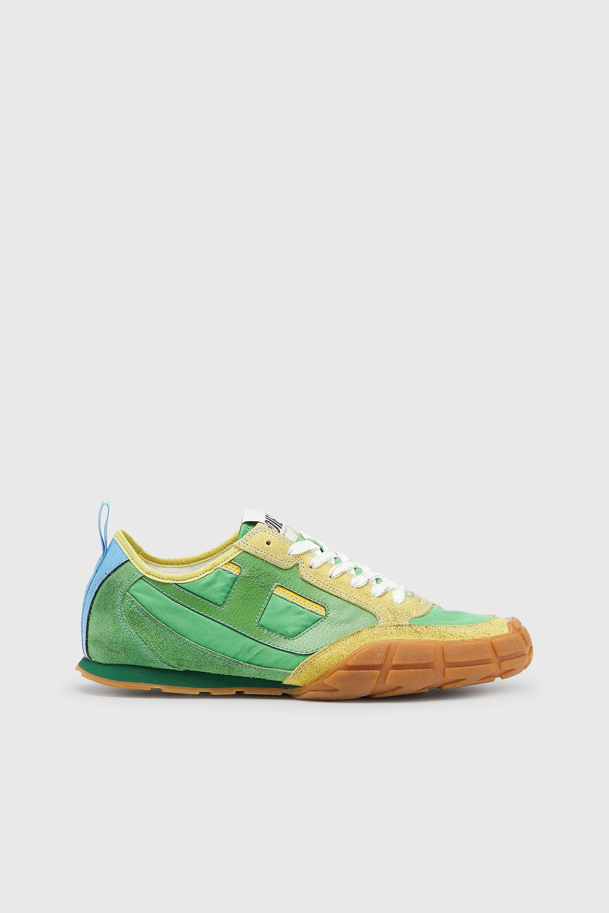 Diesel - S-PAGODHA LOW, S-Pagodha - Baskets en cuir et nylon Homme in Vert - 1