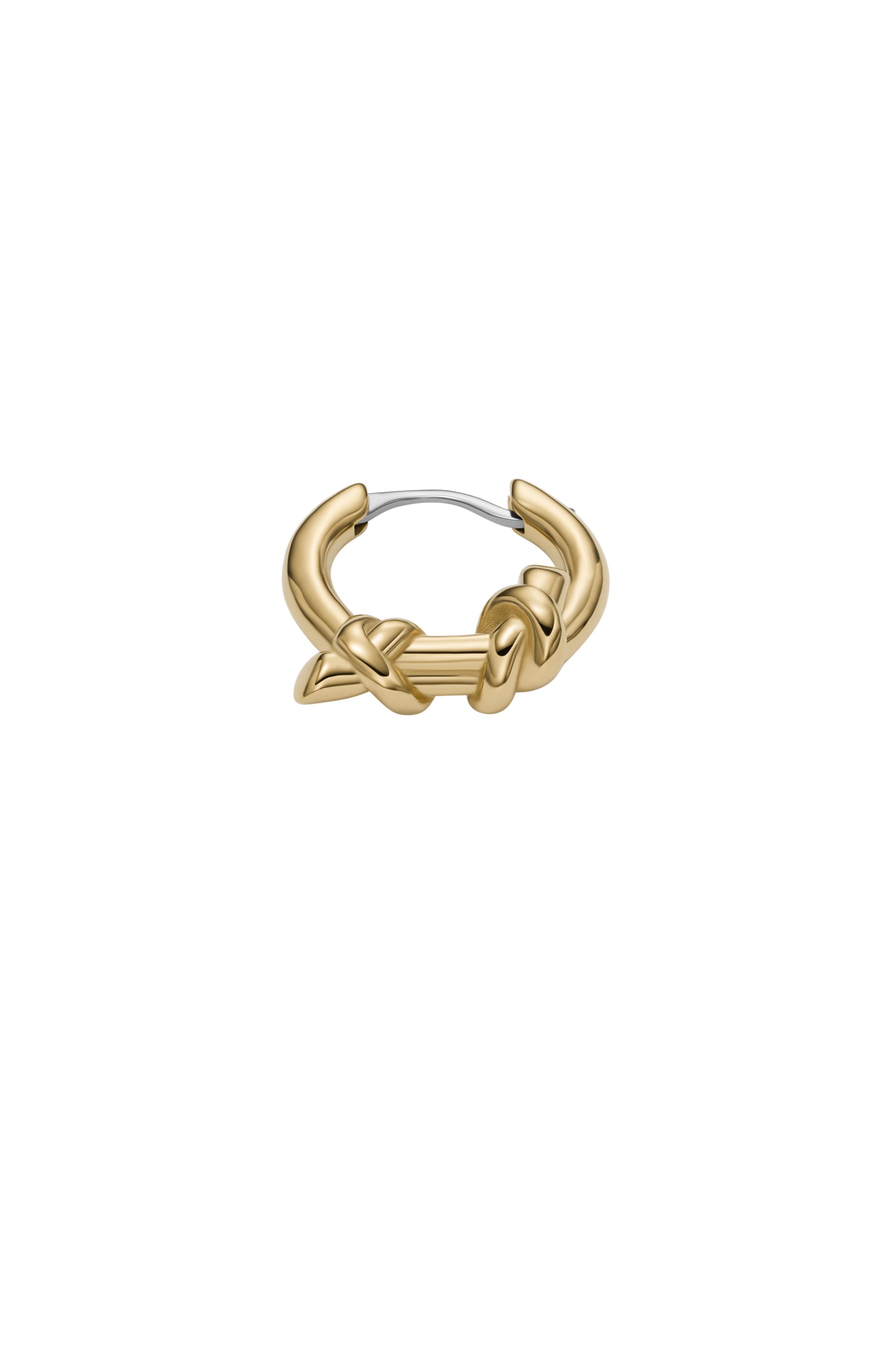 Diesel - DX1566710 JEWEL, Unisex's Gold-Tone Stainless Steel Hoop Earring in Gold - 2