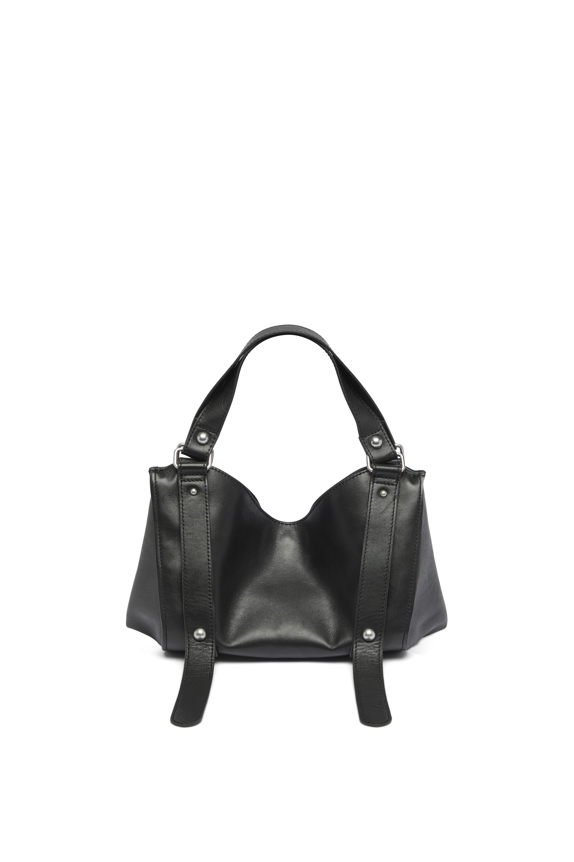 Diesel - D-ONE TOPHANDLE S, D-One-Sac small &agrave; poign&eacute;e sup&eacute;rieure en cuir trait&eacute; Femme in Noir - 3
