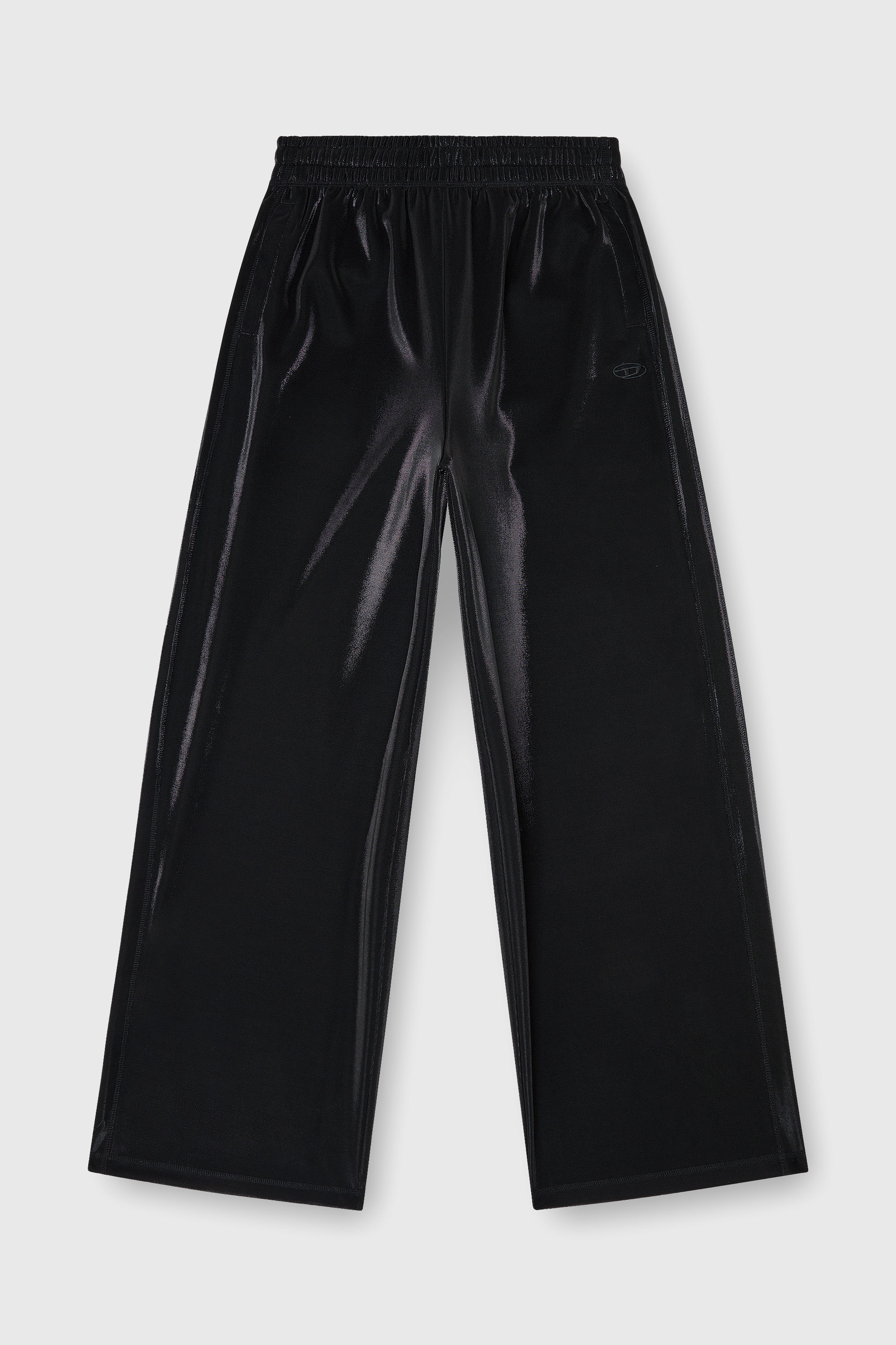Diesel - P-ROSY, Pantalon de surv&ecirc;tement en piqu&eacute; brillant Femme in Noir - 2