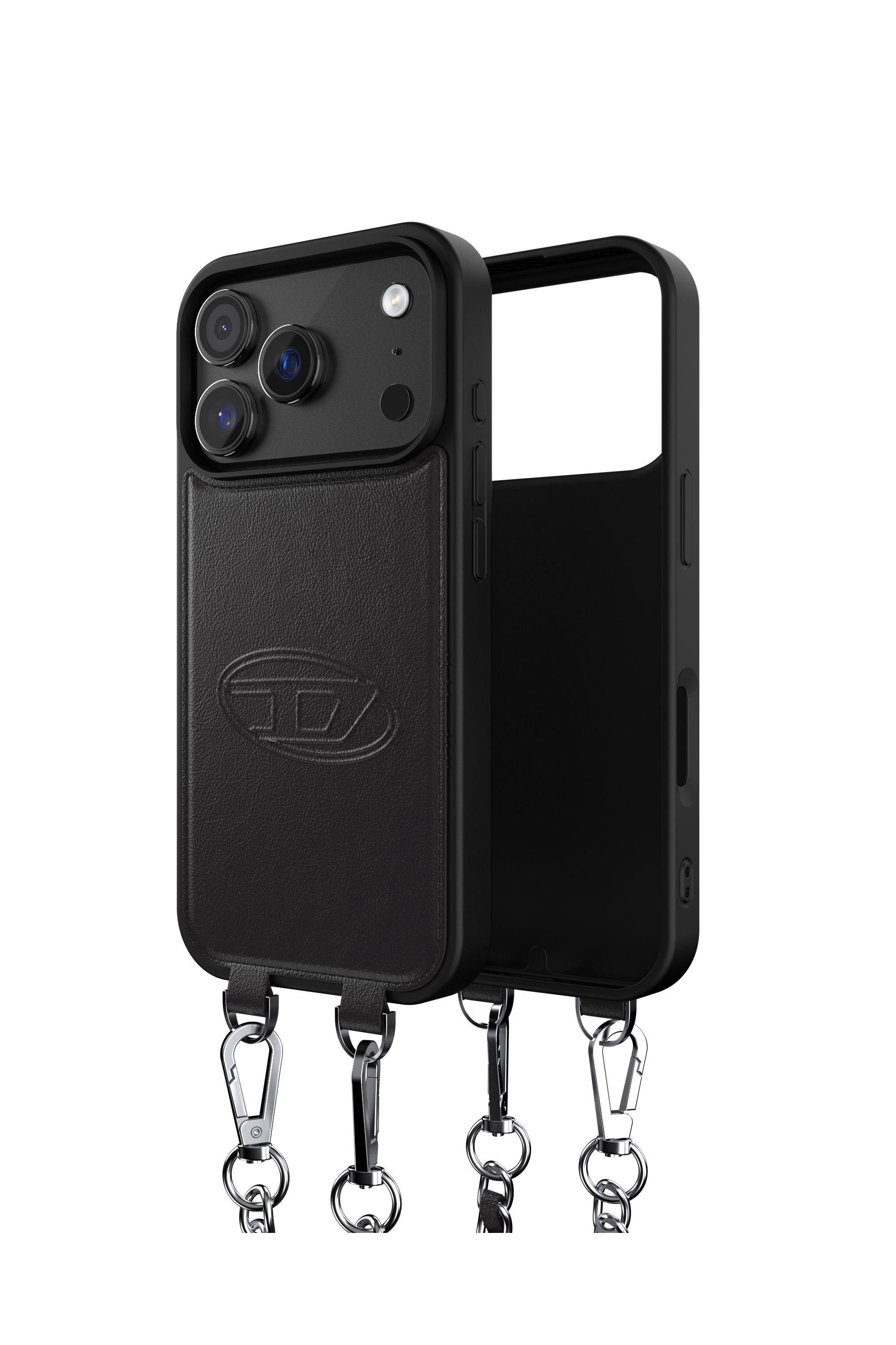 Diesel - 60662 MOULDED CASE, Coque Oval D avec dragonne et MagSafe pour iPhone 17 Pro Mixte in Noir - 1