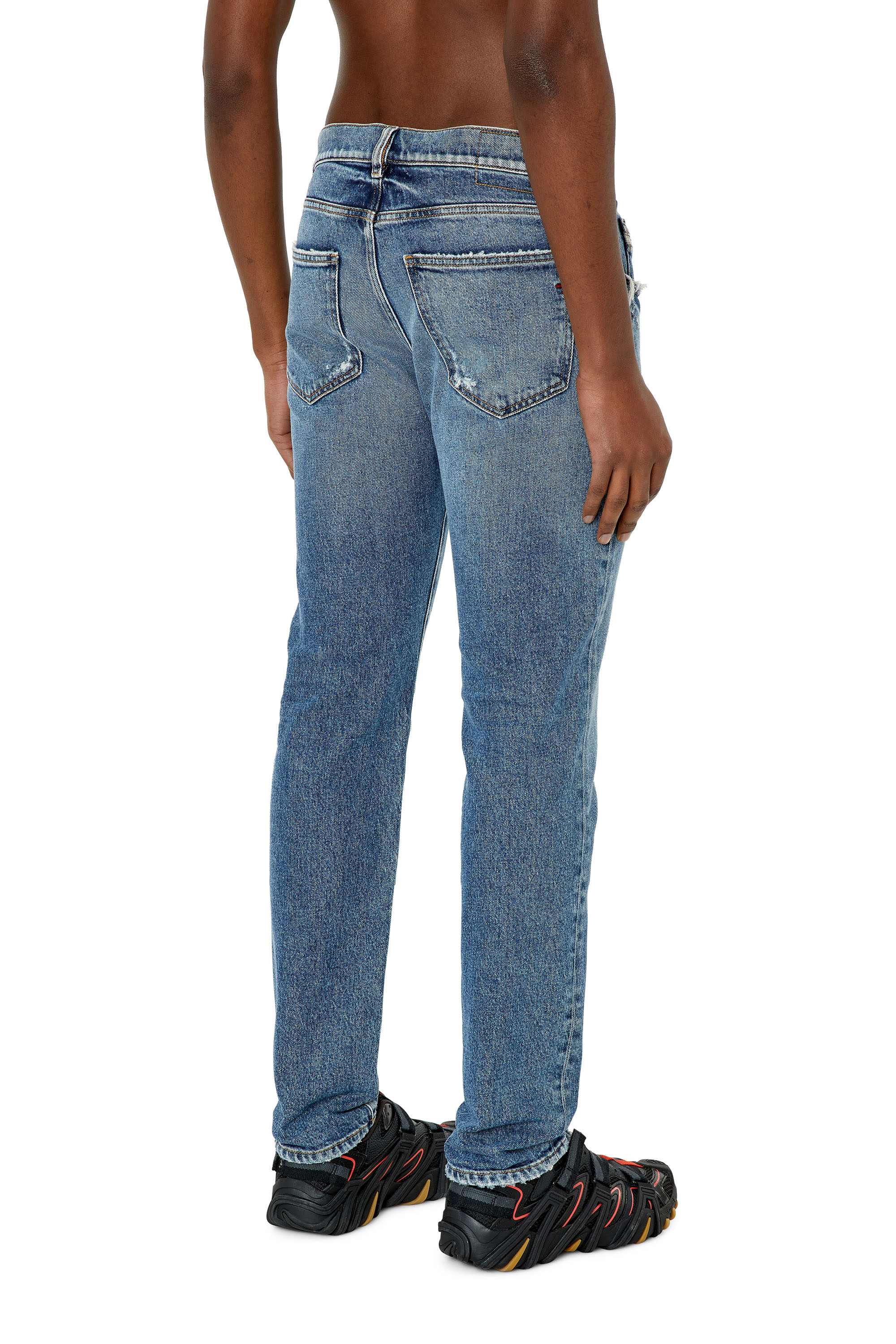 Diesel - Slim Jeans 2019 D-Strukt 09F16, Bleu moyen - Image 3