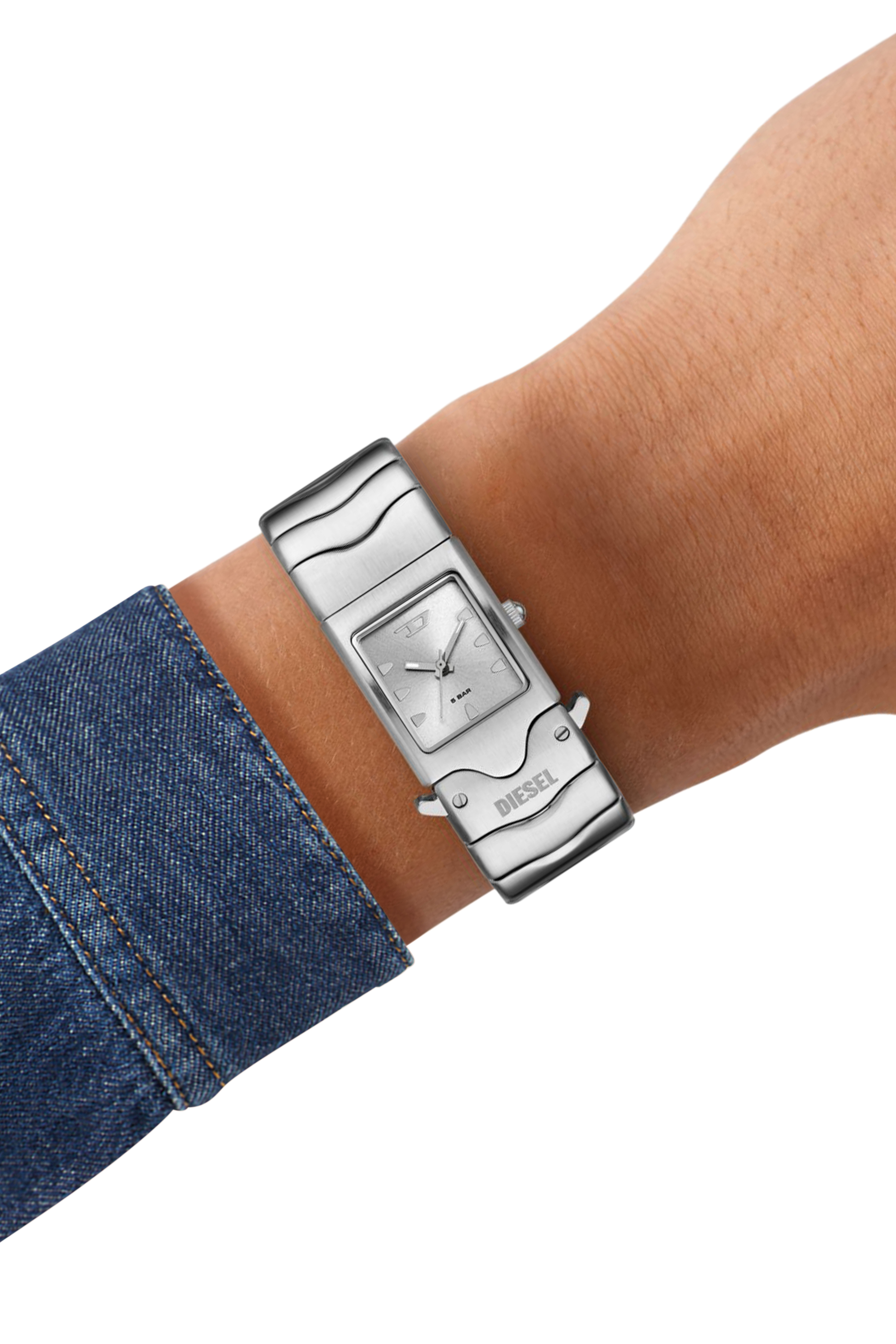 Diesel - DZ2222, Montre Closer en acier inoxydable Mixte in Gris argenté - 5