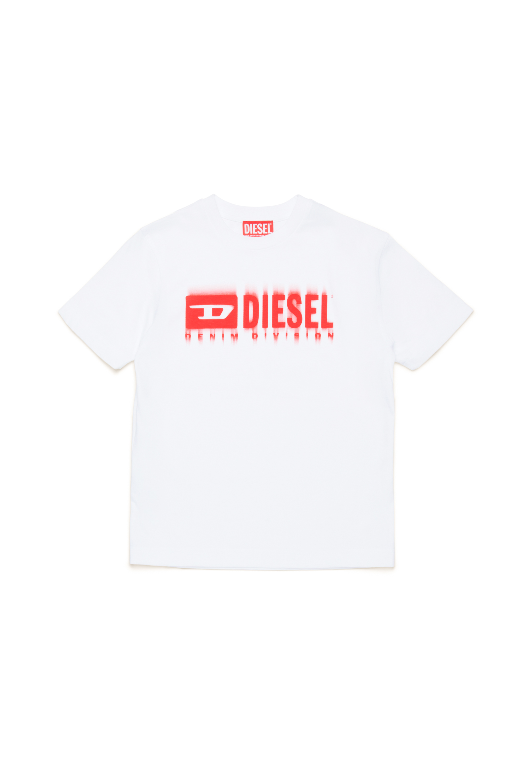 Diesel - TDIEGORL6, Homme T-shirt avec logo taché in Blanc - Image 1