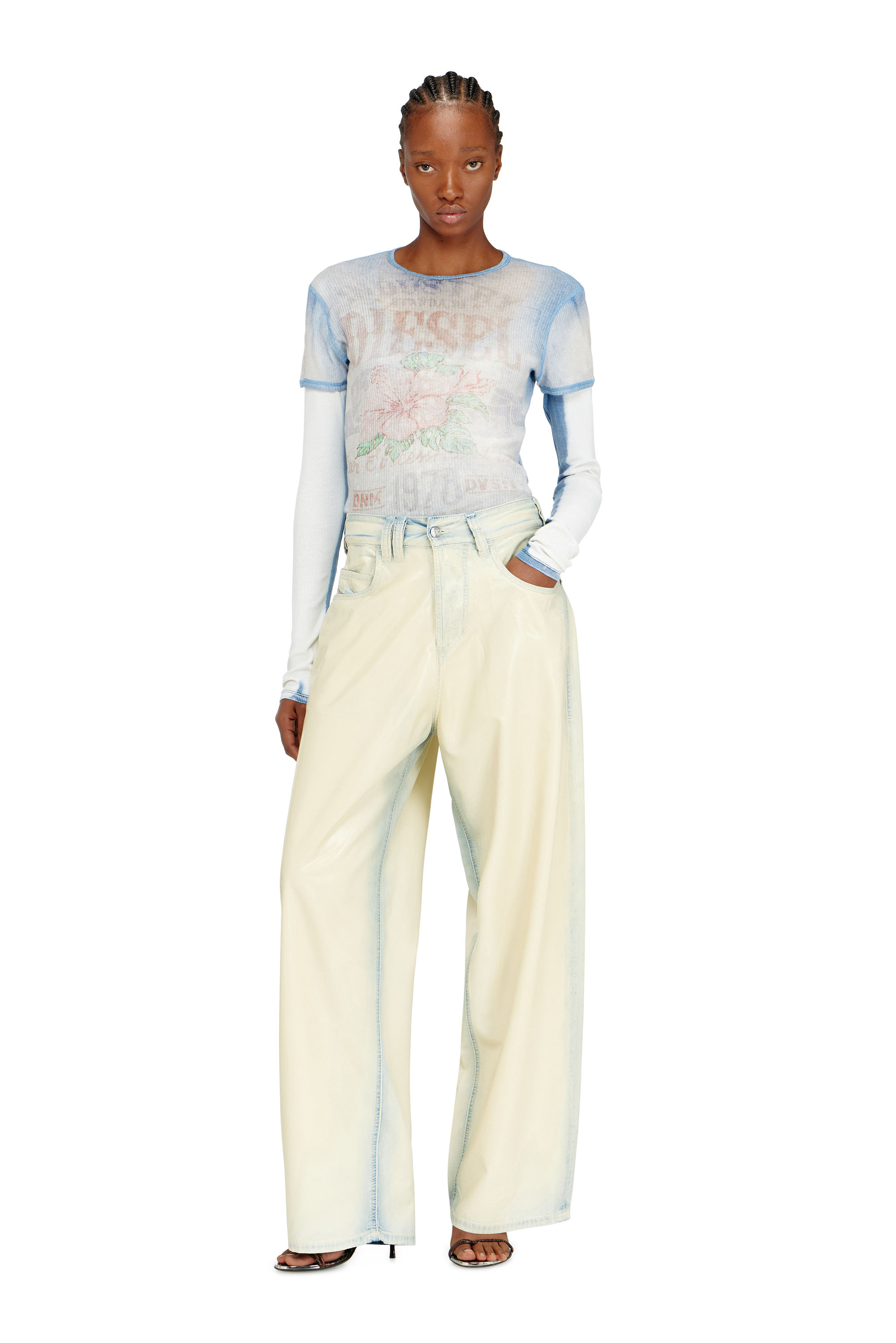 Diesel - Relaxed Jeans 1997 D-Enim-M 068WD Mixte, Bleu Clair - Image 2