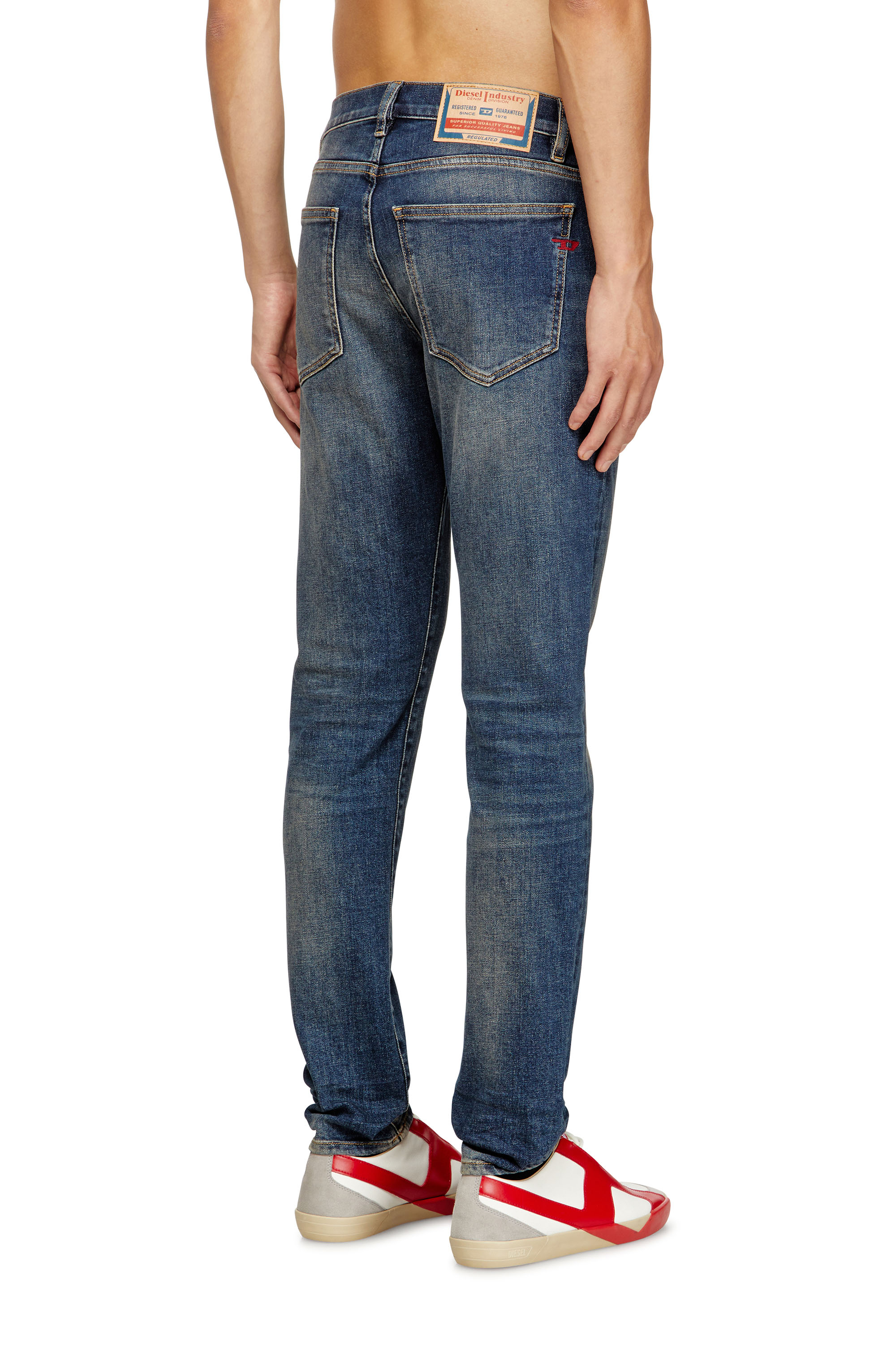 Diesel - Slim Jeans 2019 D-Strukt 09M16 Homme, Bleu Foncé - Image 4