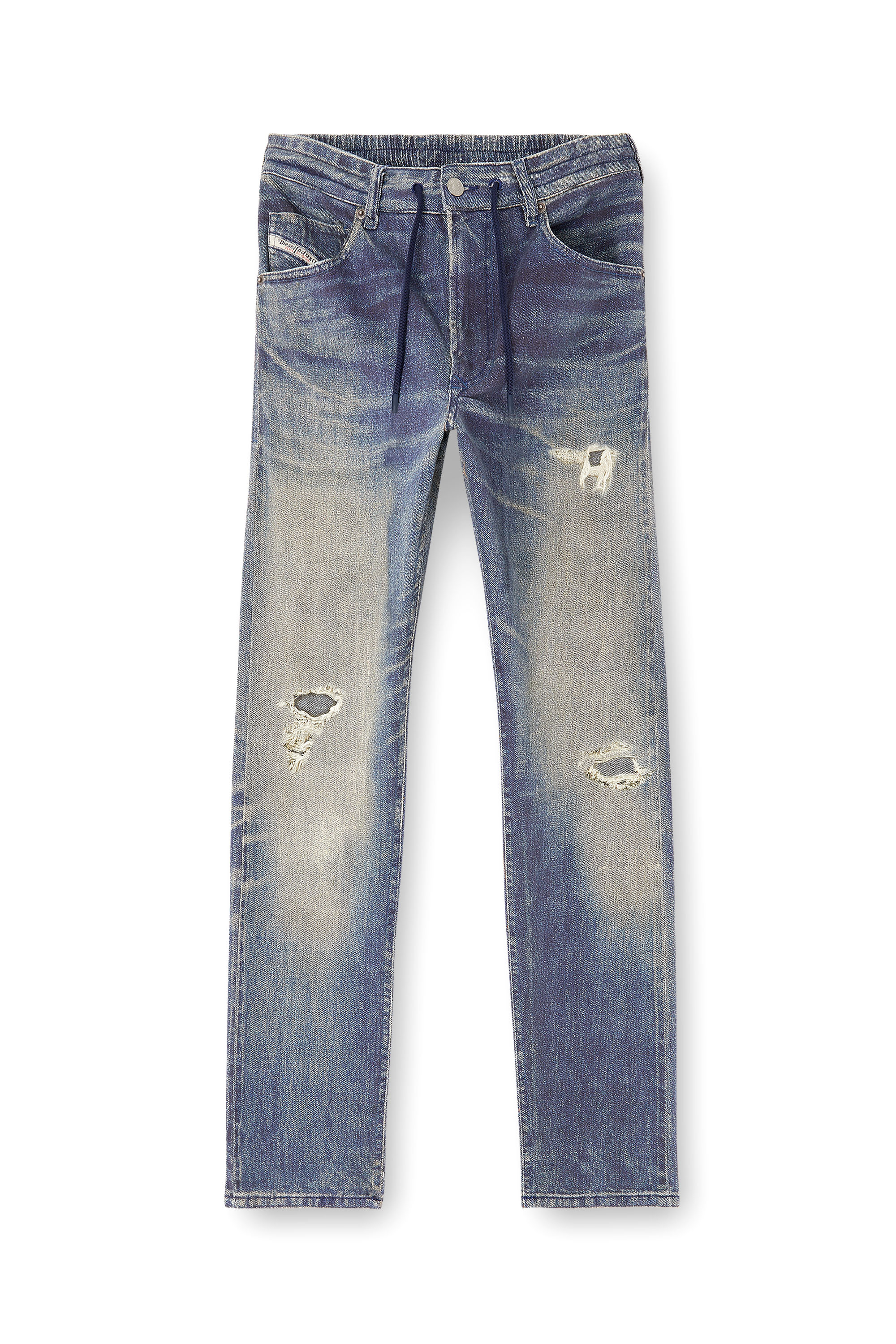 Diesel - Regular 2032 D-Krooley Joggjeans&reg; 068UT Homme, Bleu moyen - Image 4