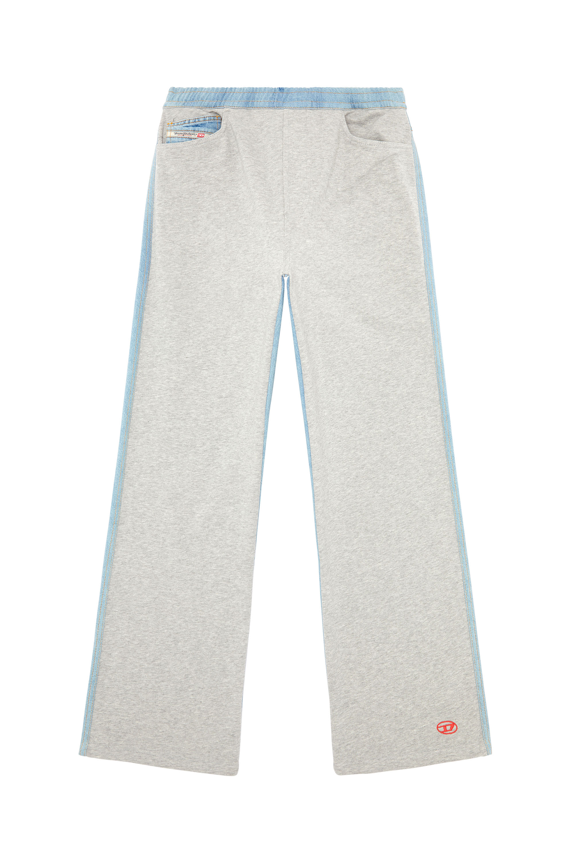Diesel - P-SOL-DEN, Pantalon de survêtement en coton et denim mélangés Homme in Polychrome - 2