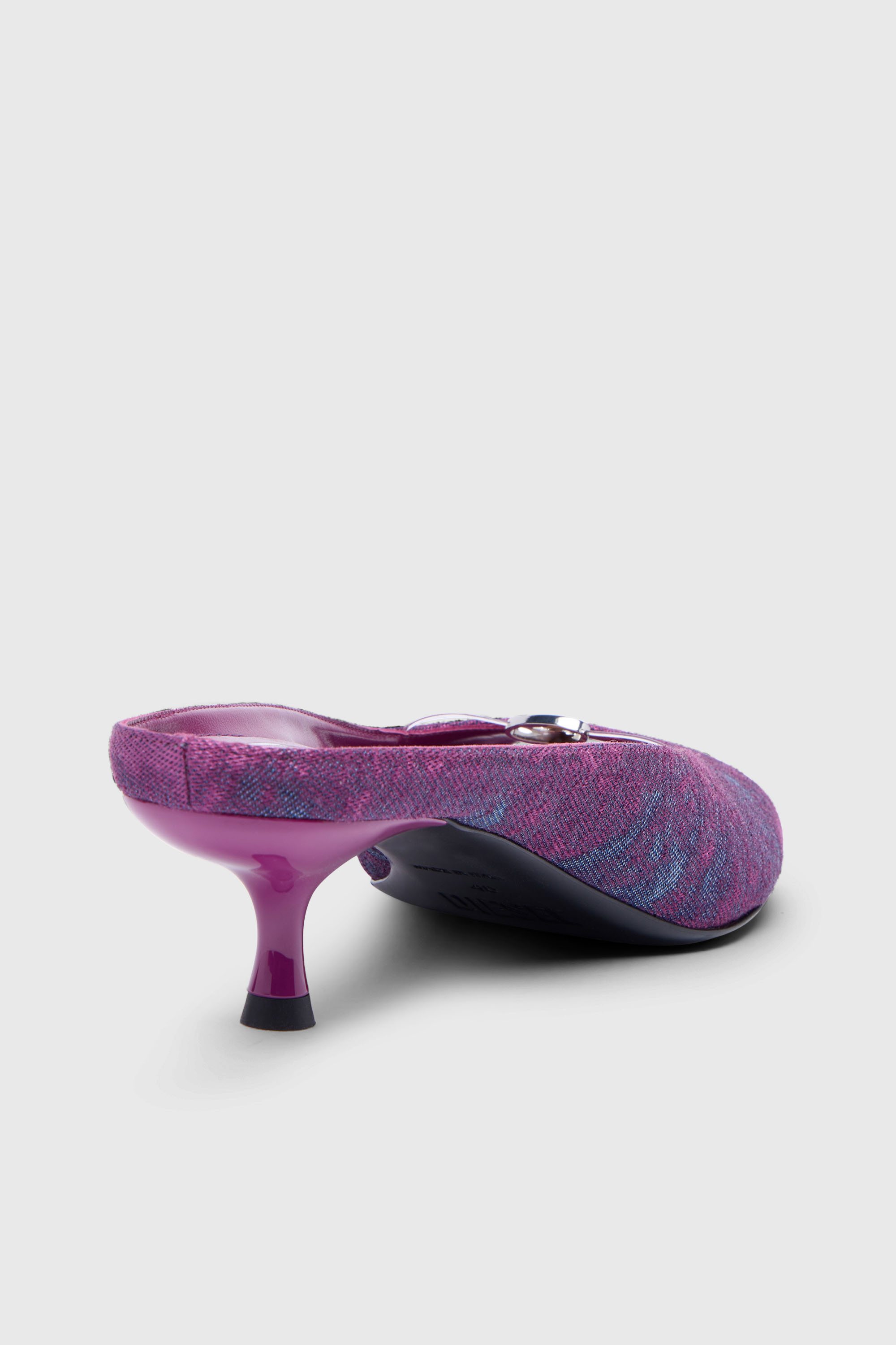 Diesel - D-DIAM'S-SA-40, D-Diam&rsquo;s-Mule en denim avec Oval D flottant Femme in Violet - 4