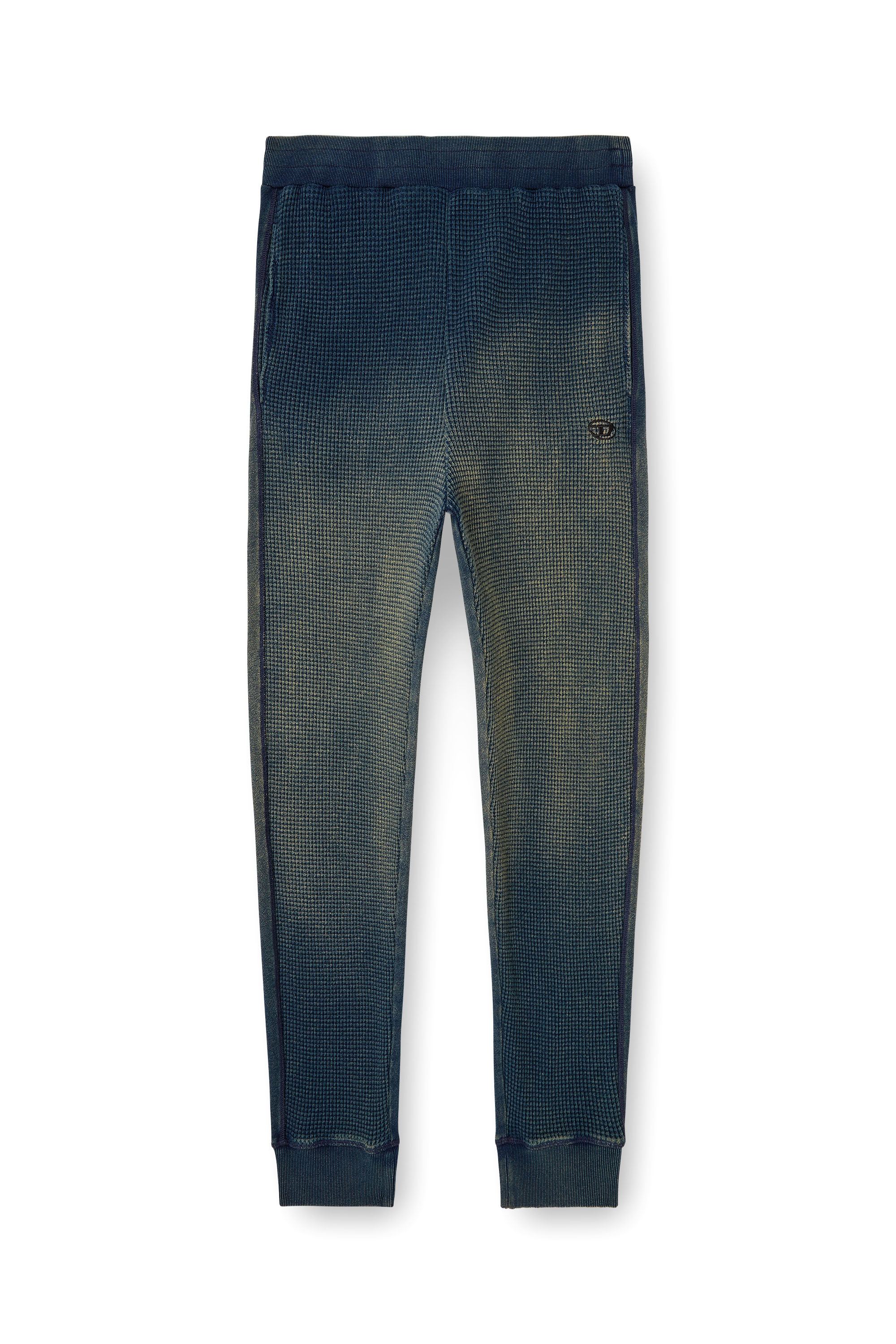 Diesel - P-WAFY, Pantalon de survêtement gaufré Homme in Bleu - 4