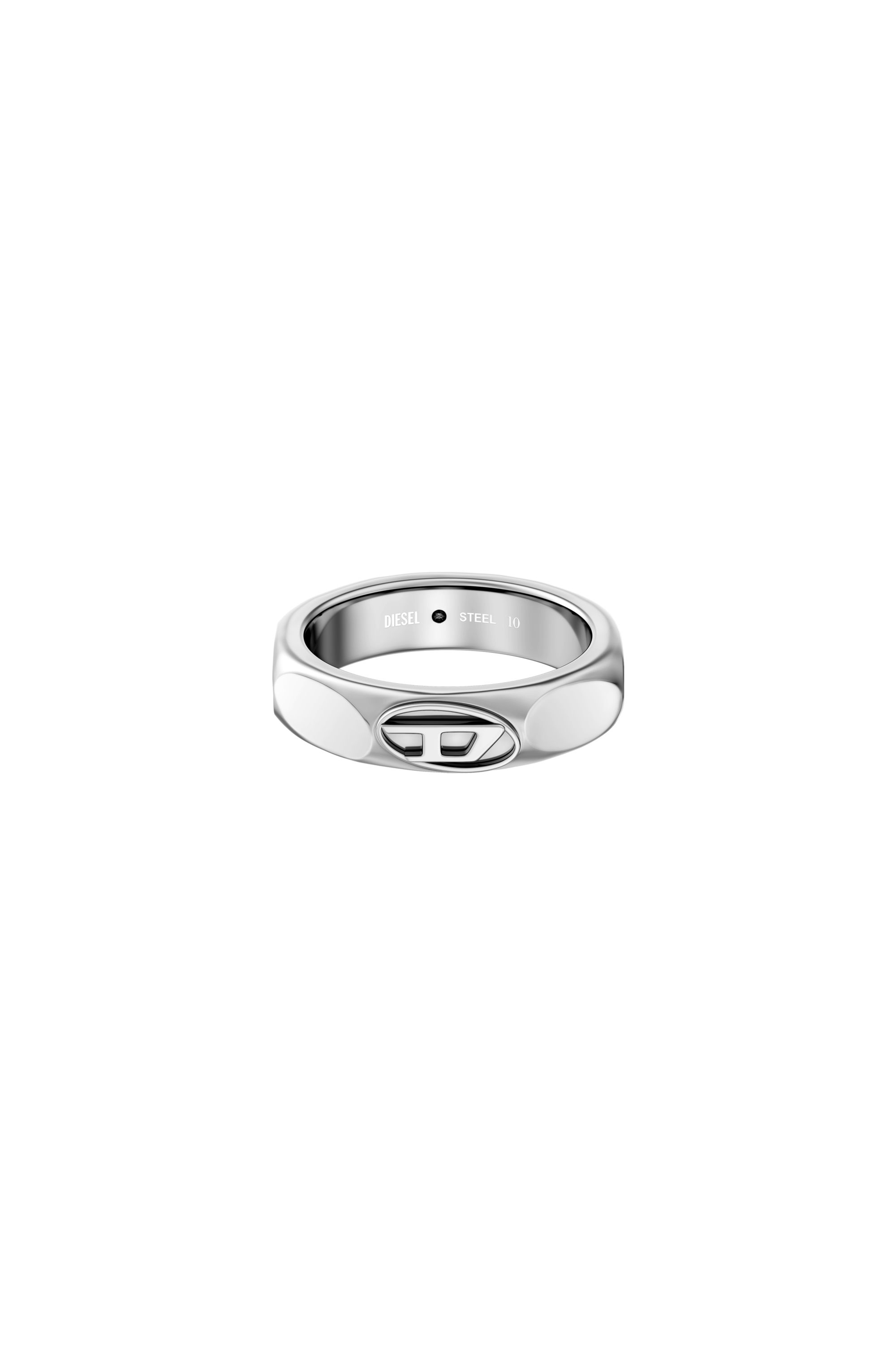Diesel - DX1693040 JEWELLERY, Bague anneau en acier inoxydable Mixte in Gris argent&eacute; - 2