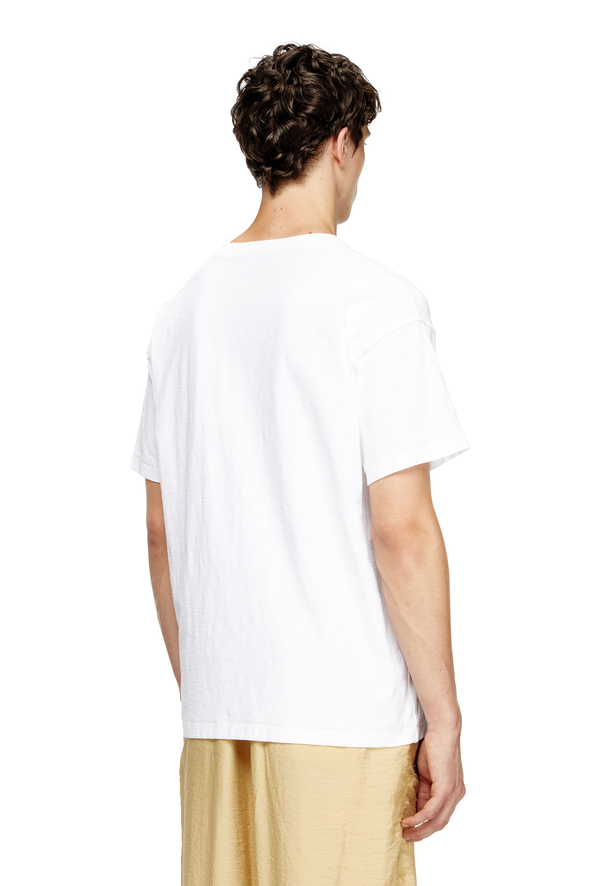 Diesel - T-NORM-T13, Sweat-shirt avec phénix brodé Homme in Blanc - 4