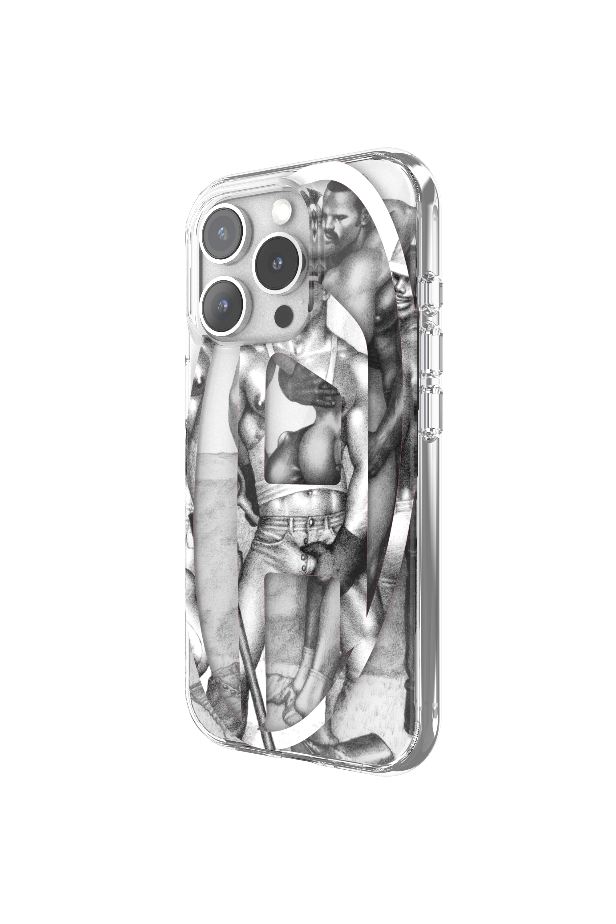 Diesel - 60388 DIESEL TOM OF FINLAND AOP CASE, Coque iPhone 16 Pro ToFF Mixte in Gris - 2
