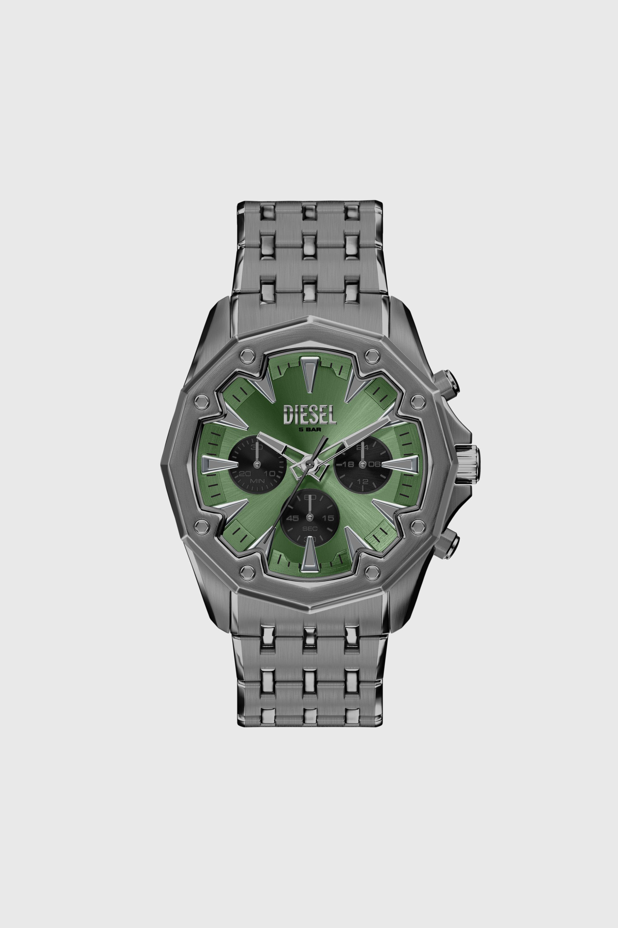 Diesel - DZ4711 WATCH, Montre Stinger en acier inoxydable gunmetal Homme in Gris - 1