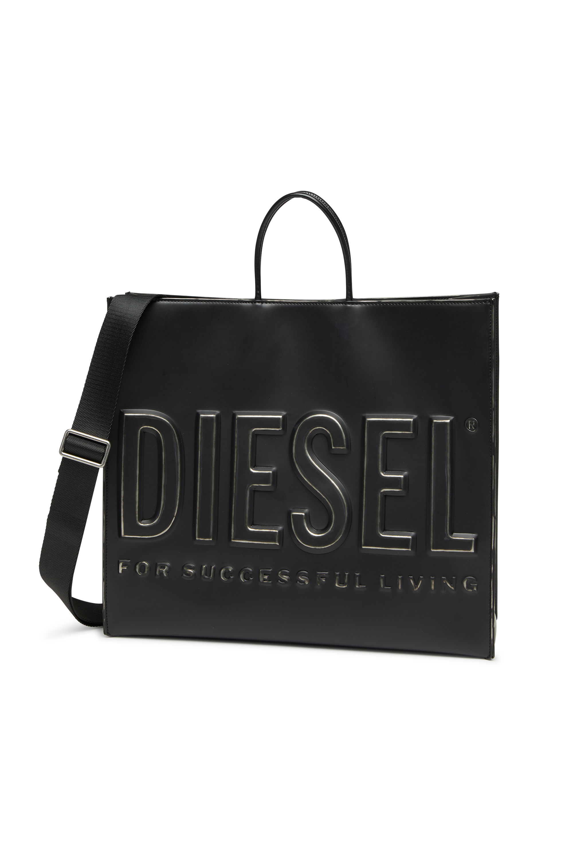 Diesel - DSL 3D TOTE EW X, Dsl 3D Sac avec bandoulière réglable Mixte in Noir - 5