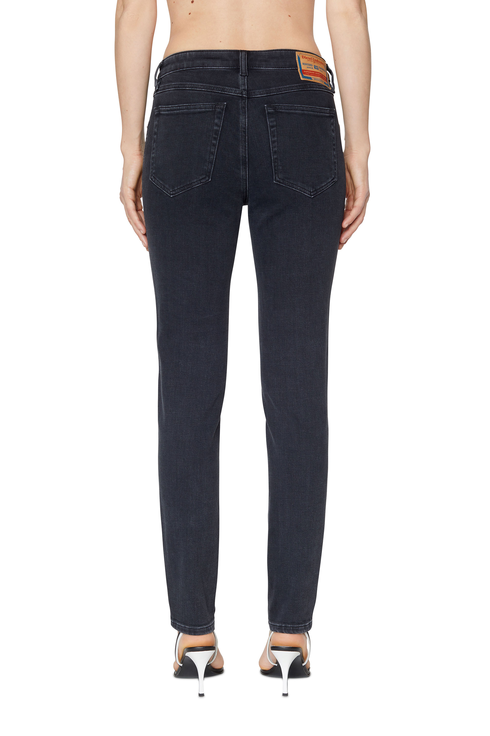 Diesel - Skinny Jeans 2015 Babhila Z870G Femme, Noir/Gris fonc&eacute; - Image 4