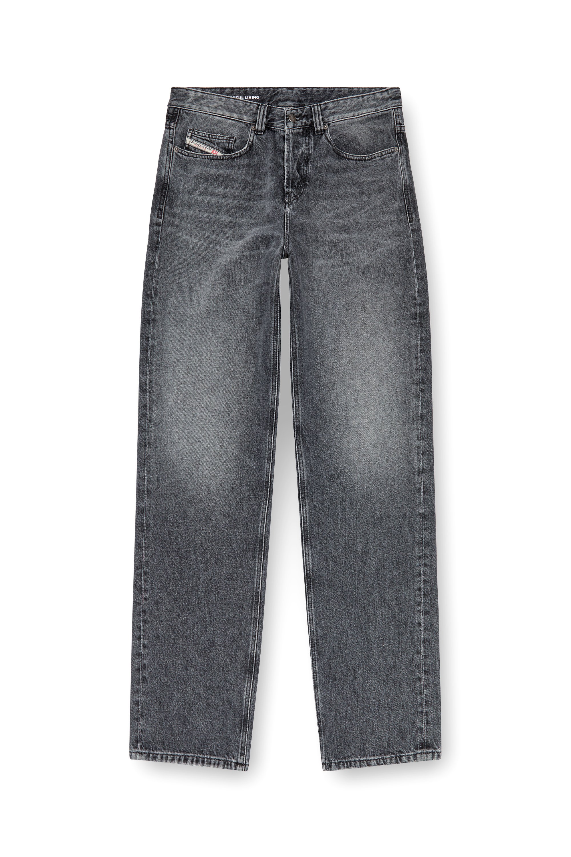 Diesel - Homme Straight Jeans 2001 D-Macro 007X3, Gris foncé - Image 5