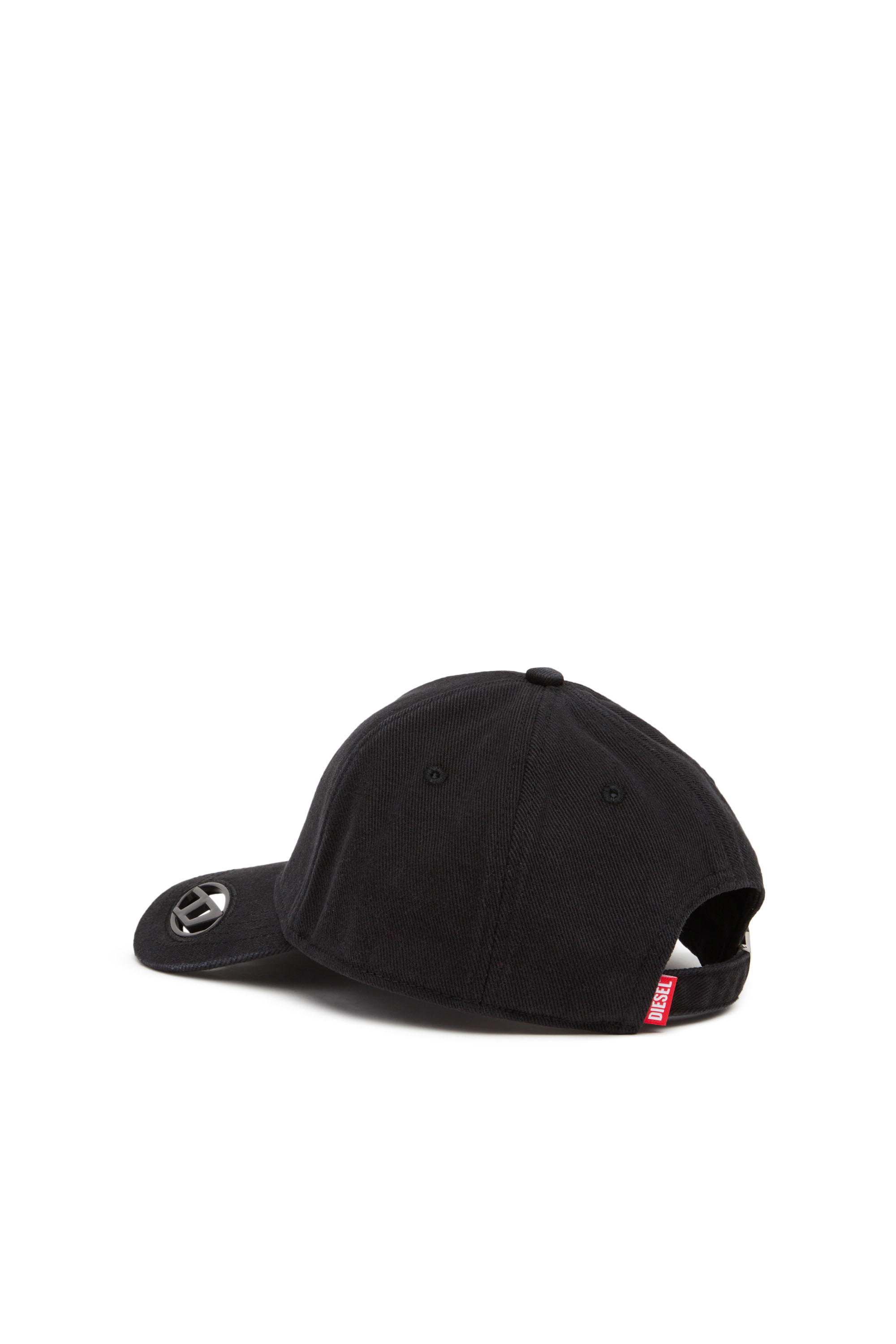 Diesel - C-PLAK, Casquette de baseball avec plaque oval D Homme in Noir - 2