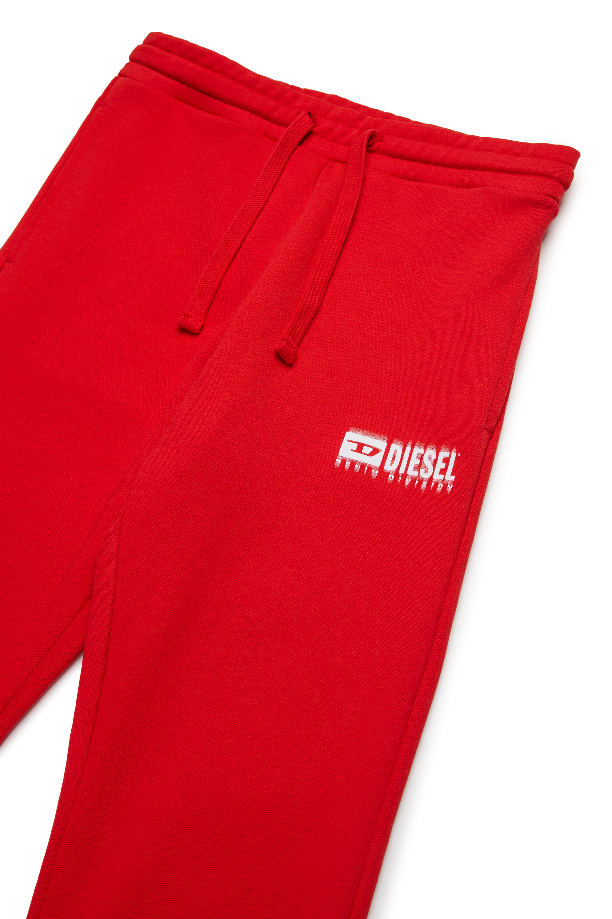 Diesel - PBASE, Pantalon de survêtement avec logo taché Homme in Rouge - 3