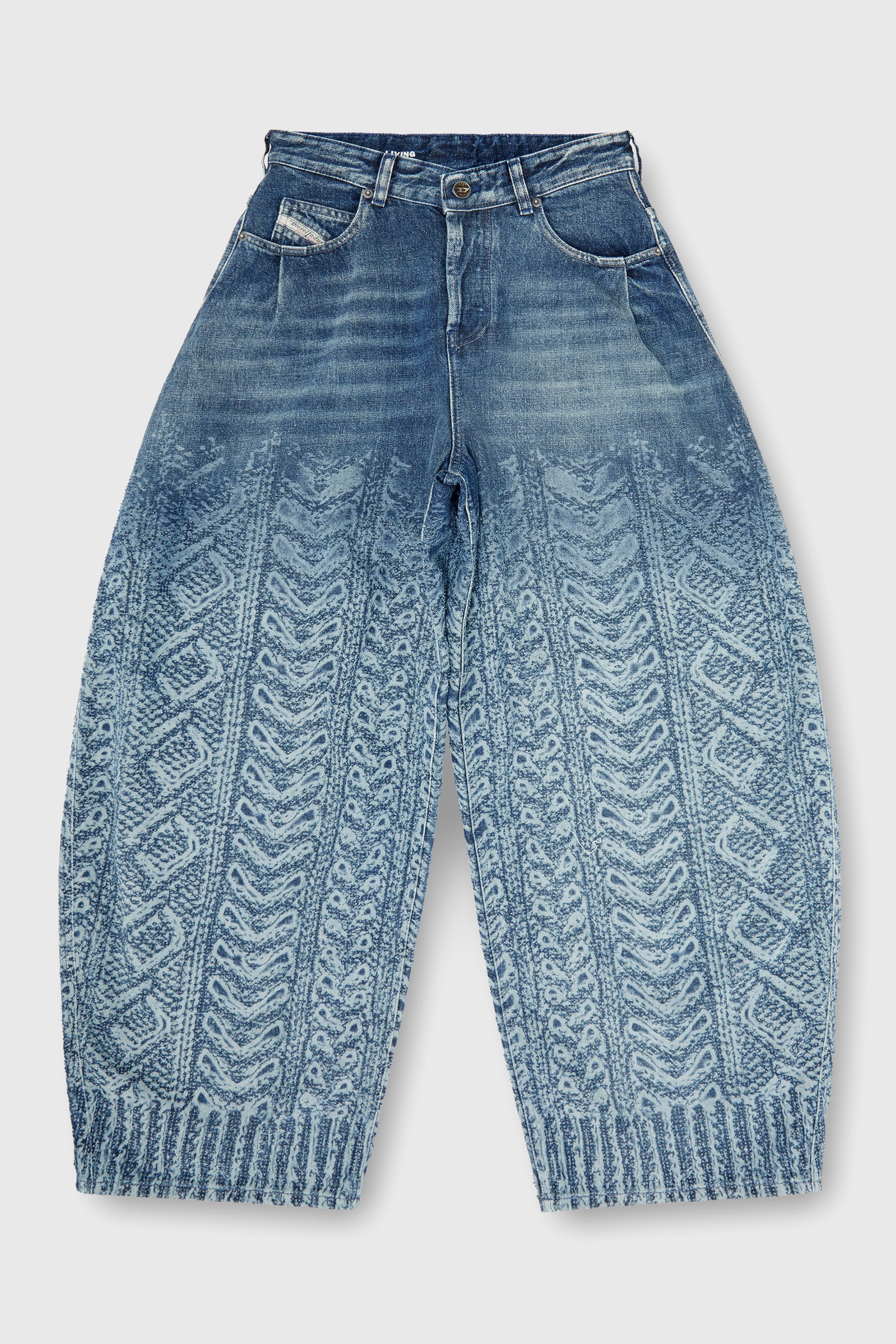 Diesel - Relaxed Jeans 1987 D-Khelz 007EV Femme, Bleu Fonc&eacute; - Image 2