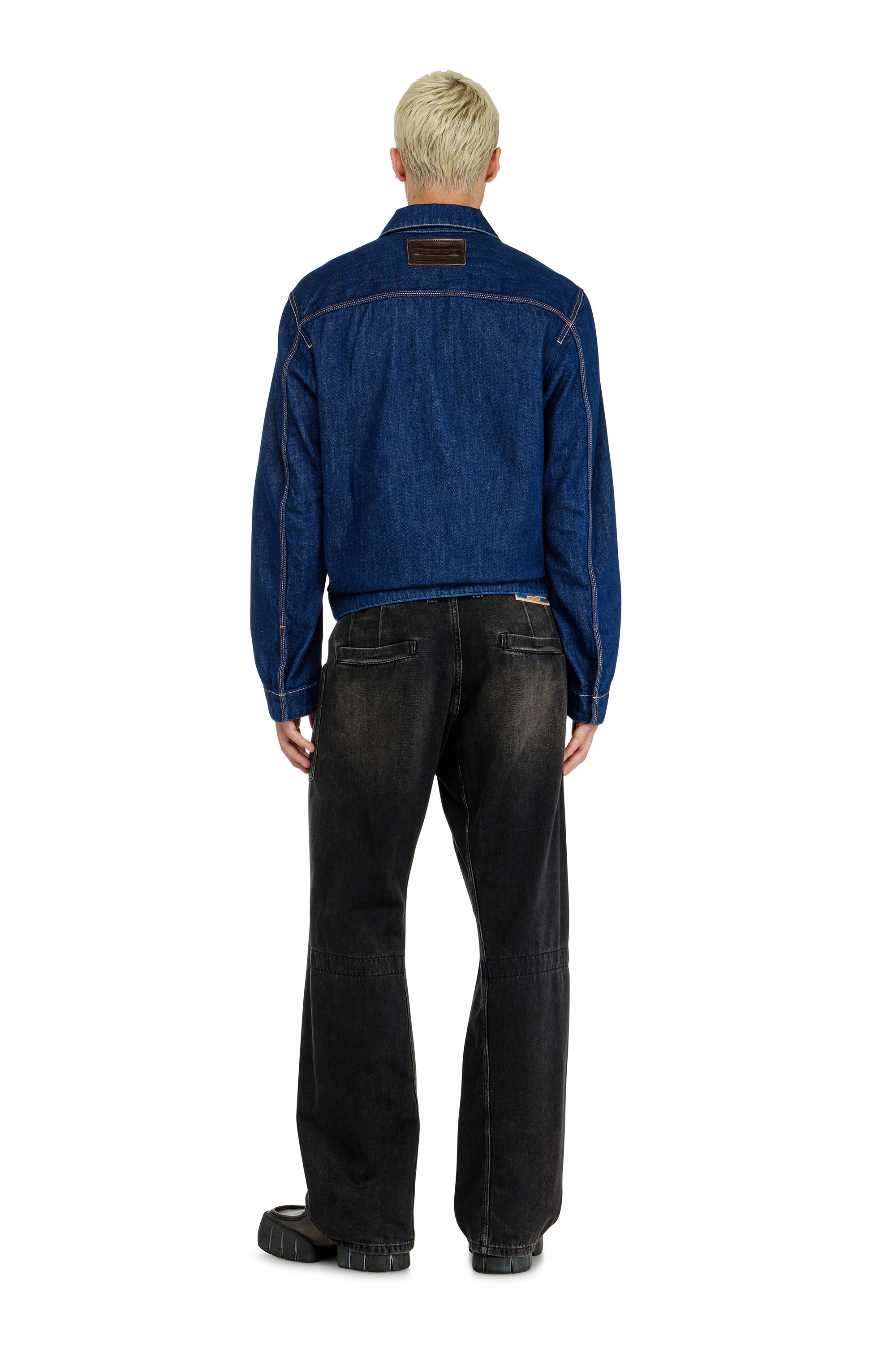 Diesel - Relaxed Jeans D-Zeta 09J96 Homme, Noir/Gris fonc&eacute; - Image 4