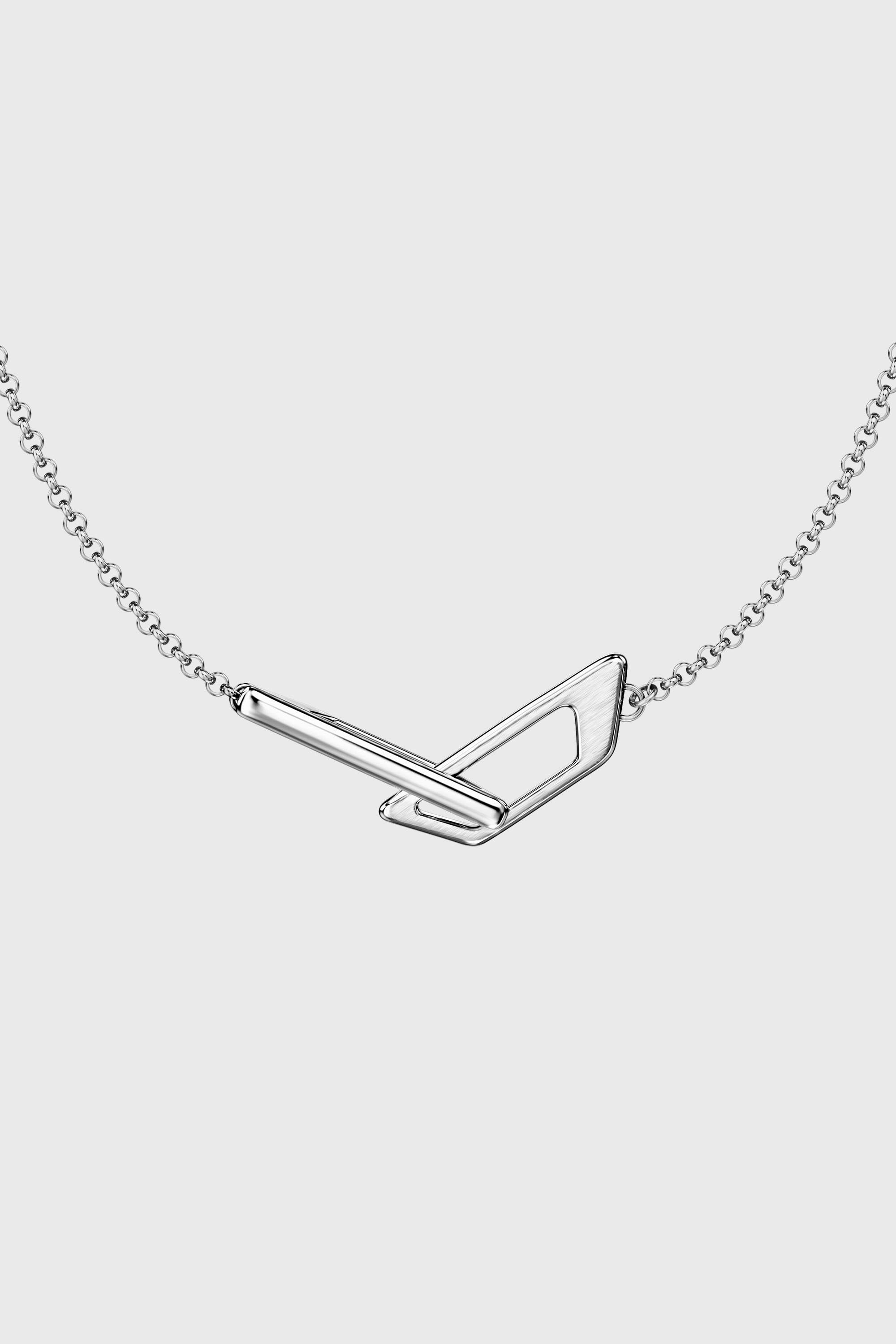 Diesel - DX1727040, Collier bande en acier inoxydable Mixte in Gris argent&eacute; - 2