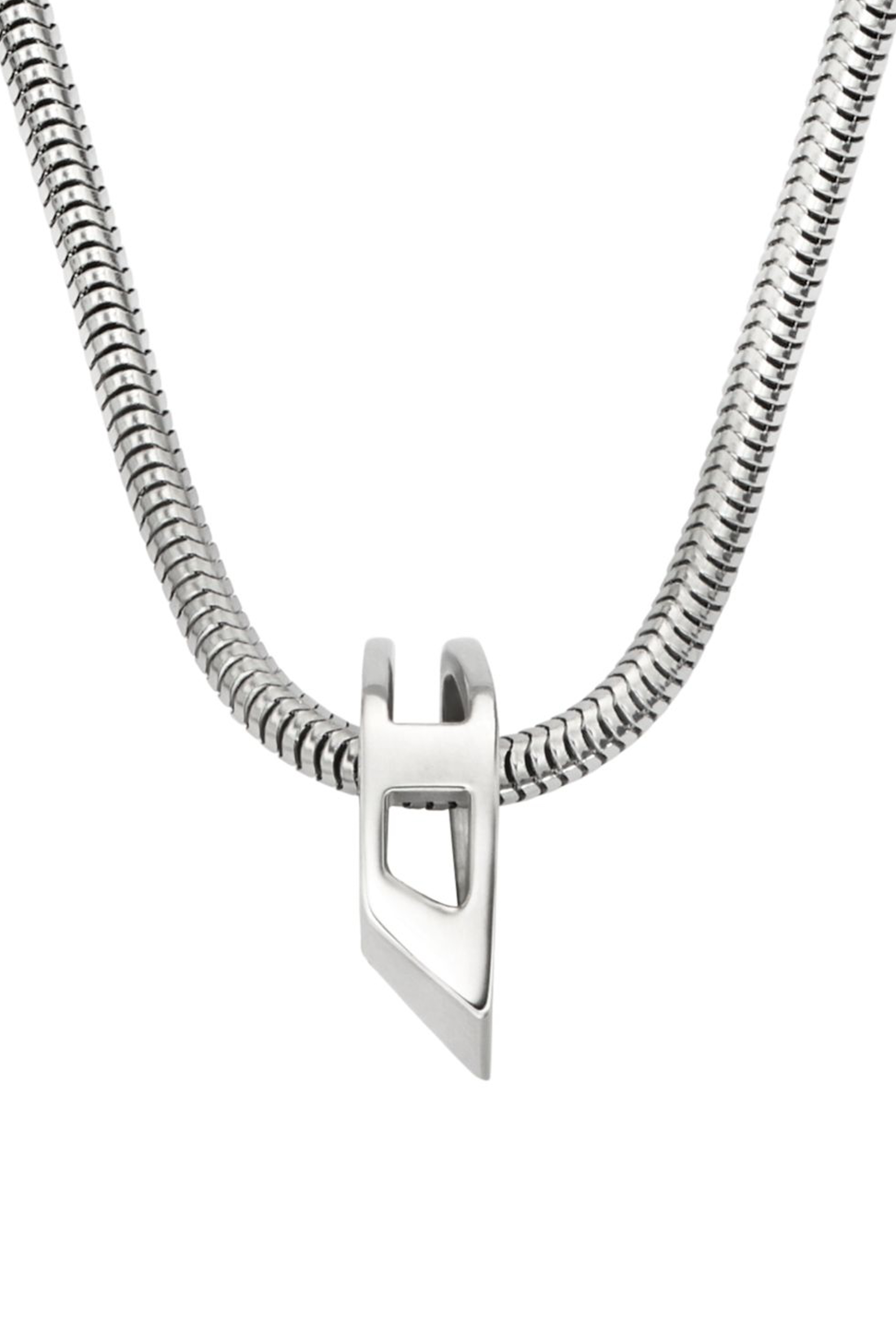 Diesel - DX167240 JEWELLERY, Collier cha&icirc;ne en acier inoxydable Mixte in Gris argent&eacute; - 2