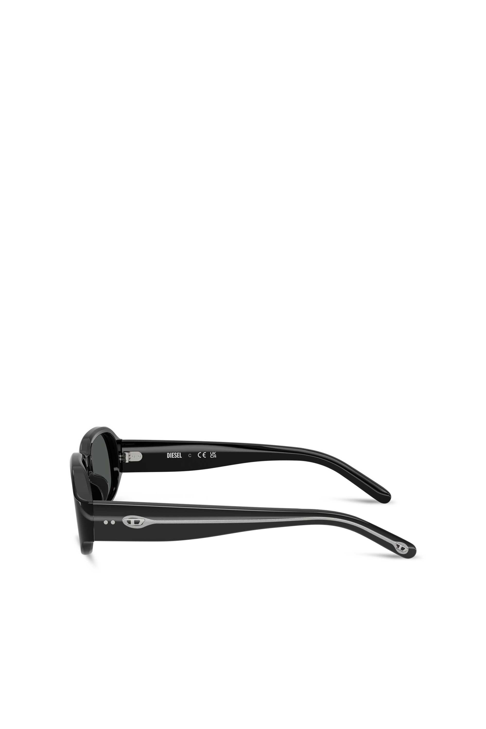 Diesel - 0DL2009U, Lunettes de soleil rectangulaires Mixte in Noir - 5