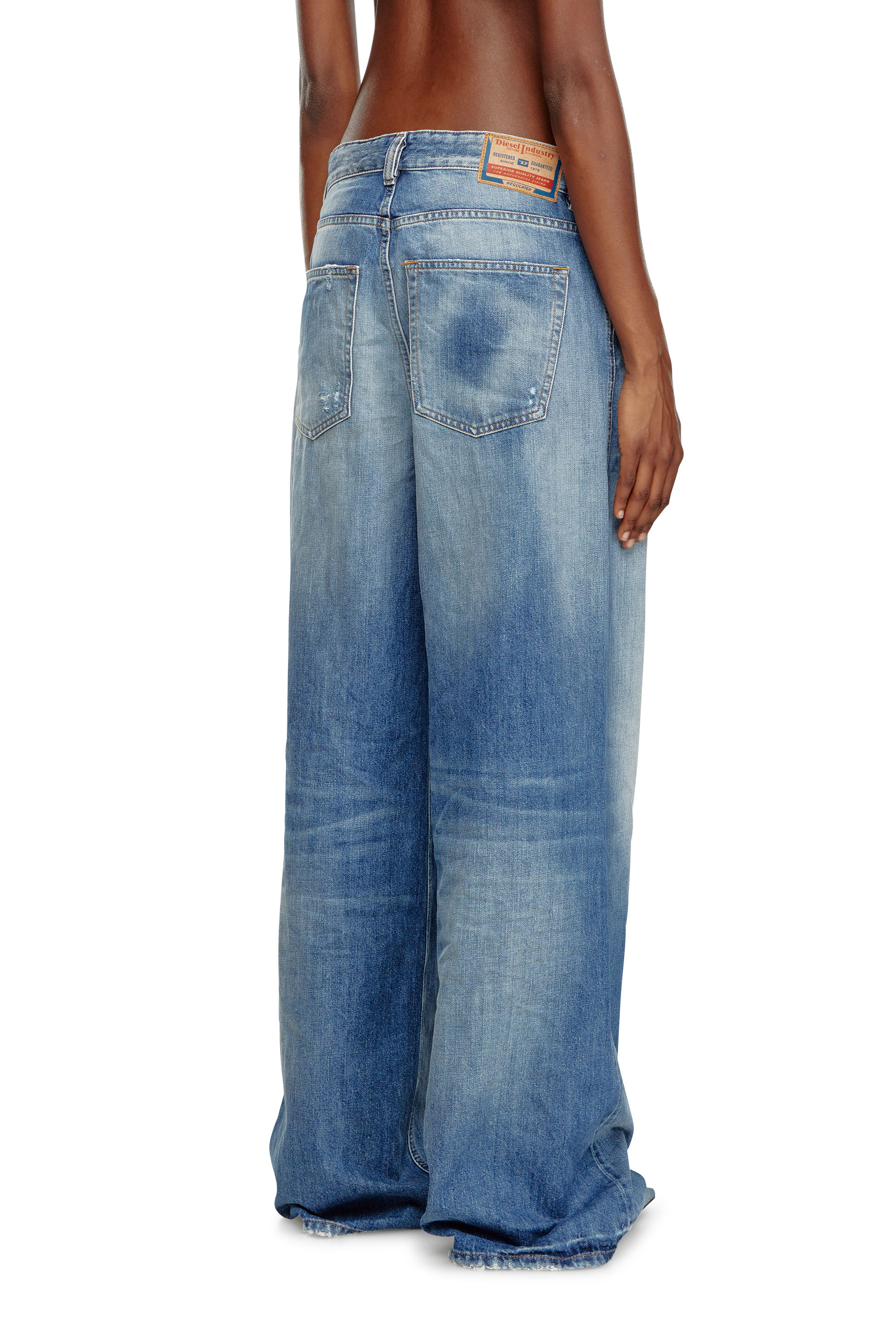 Diesel - Relaxed Jeans 1996 D-Sire 09J86 Femme, Bleu moyen - Image 4