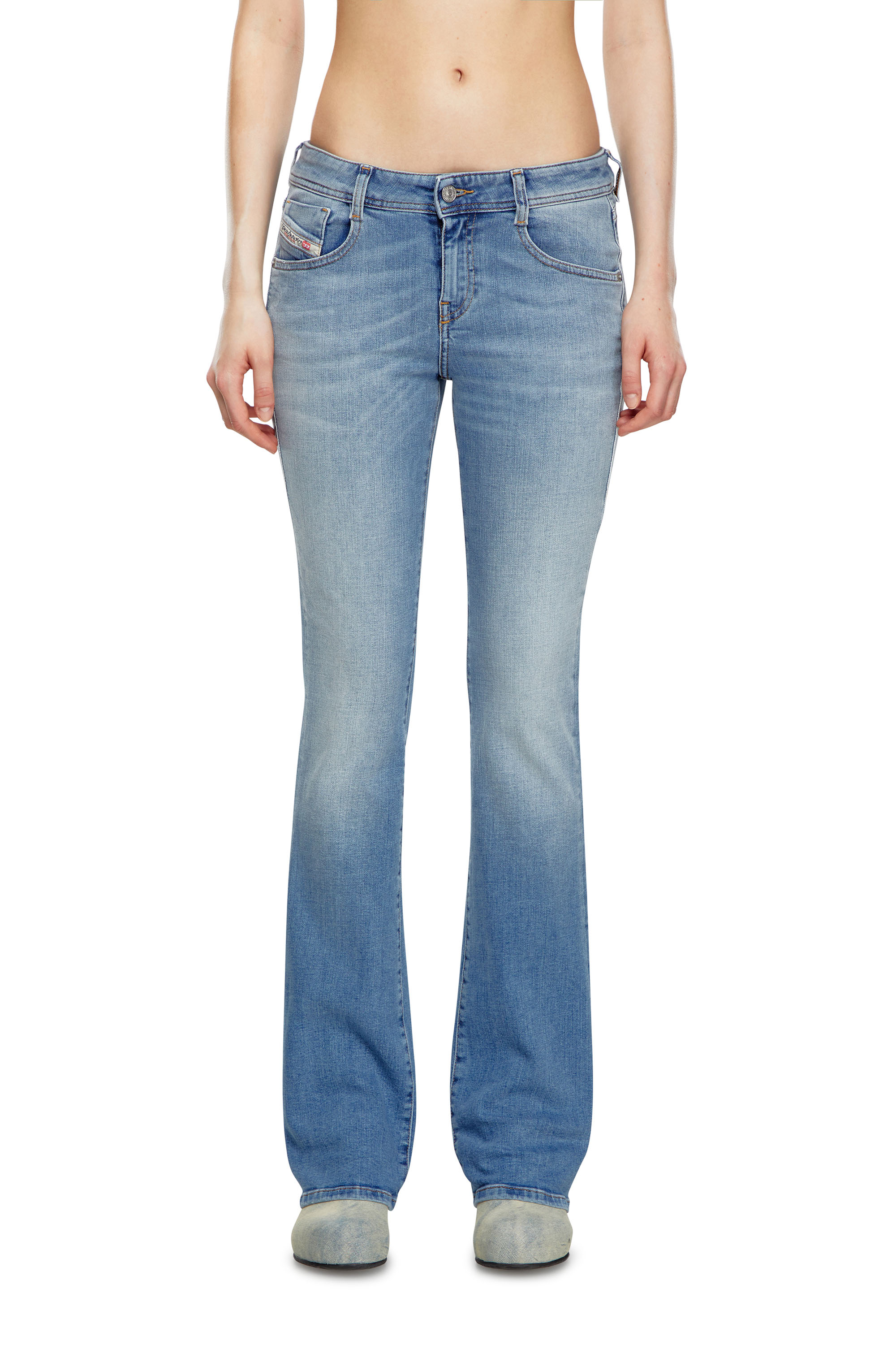 Diesel - Bootcut and Flare Jeans 1969 D-Ebbey 09K06, Bleu Clair - Image 2