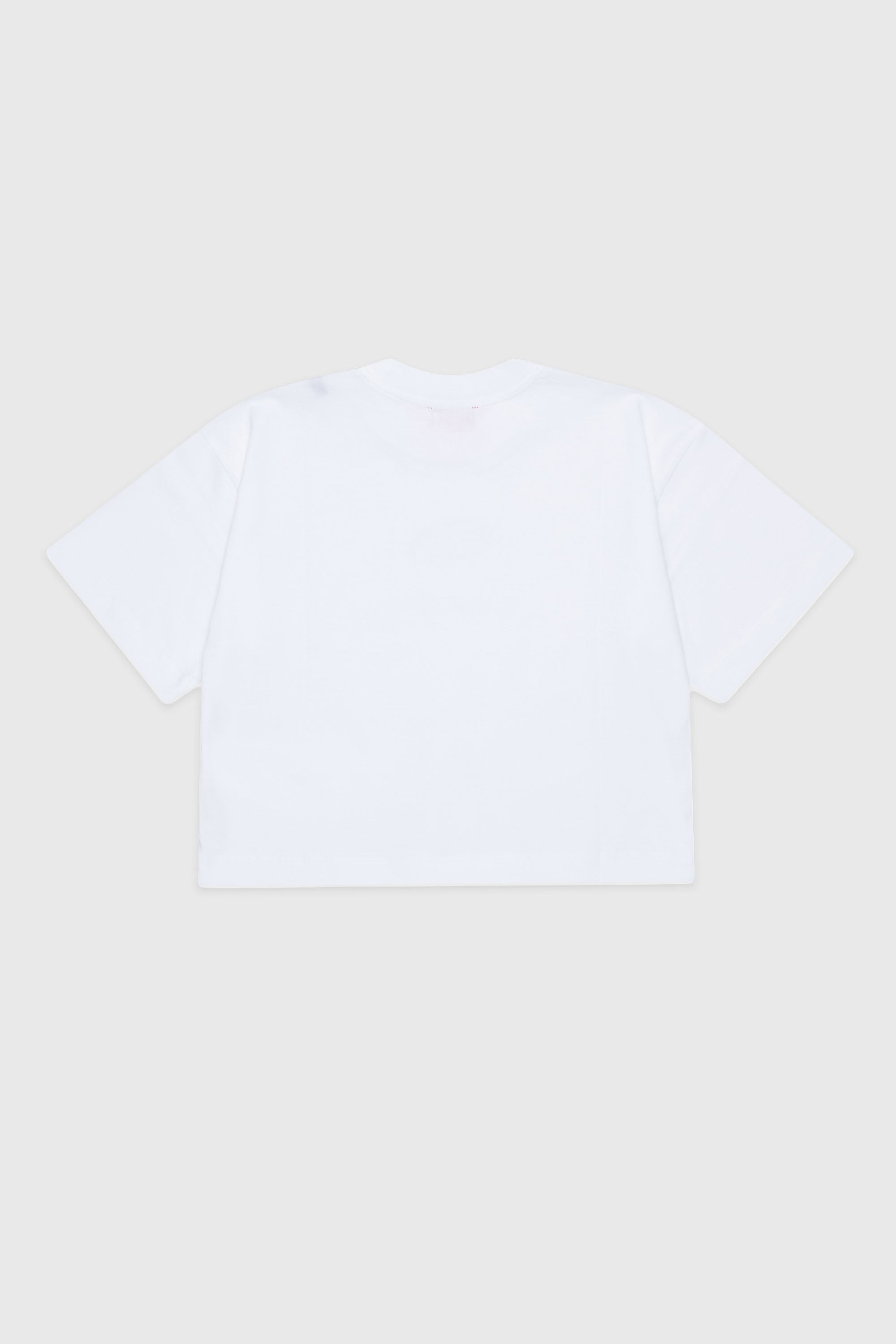 Diesel - TLIXIN, T-shirt cropped avec logo Oval D Femme in Blanc - 1