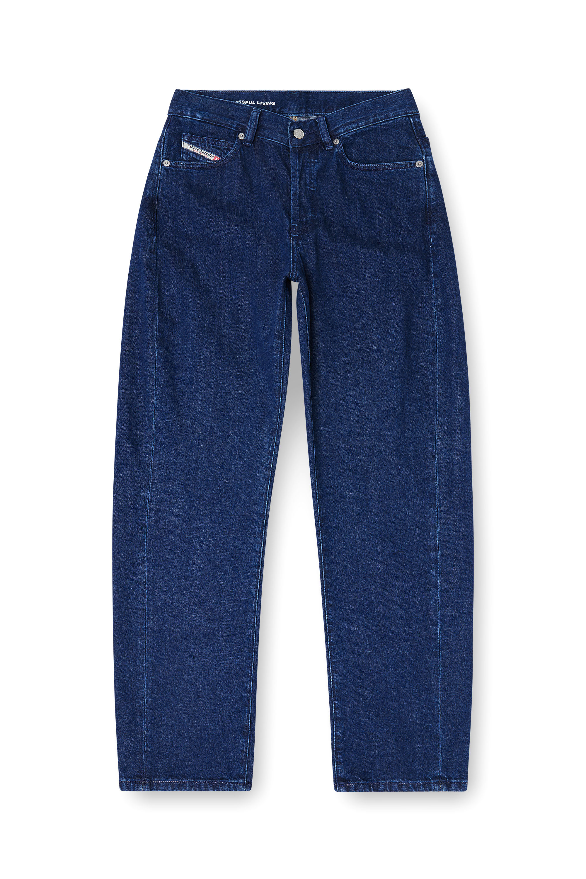Diesel - Relaxed Jeans 1974 D-Ellz 0DBDX Femme, Bleu Fonc&eacute; - Image 4