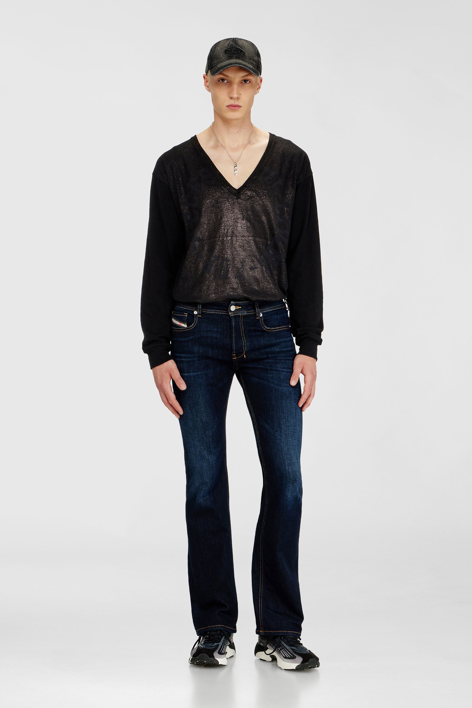 Diesel - Bootcut Jeans 2007 Zatiny 09Q15 Homme, Bleu Fonc&eacute; - Image 1