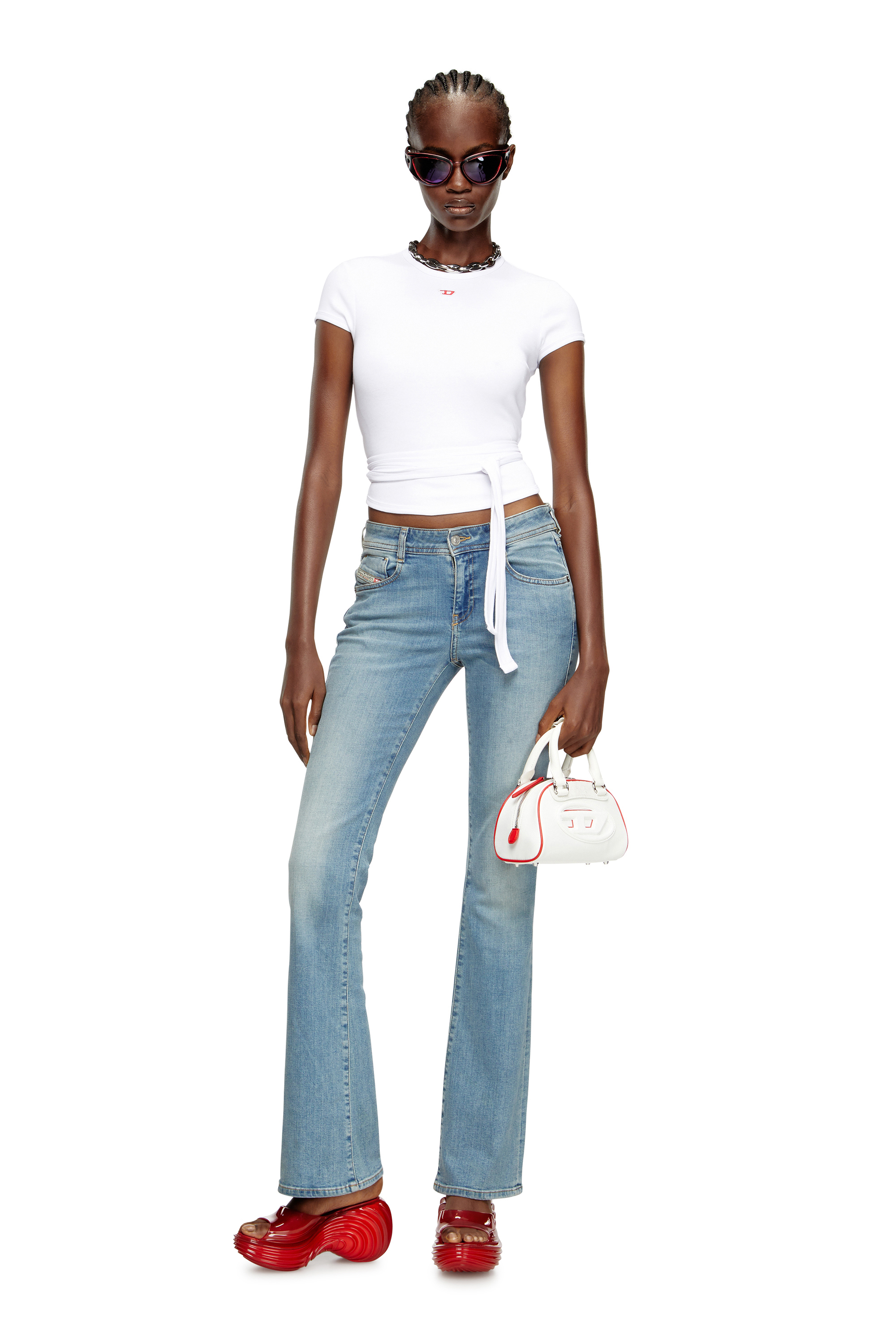 Diesel - MELISSA QUANTUM PLATFORM, Mule à plateforme en Melflex® Femme in Rouge - 2