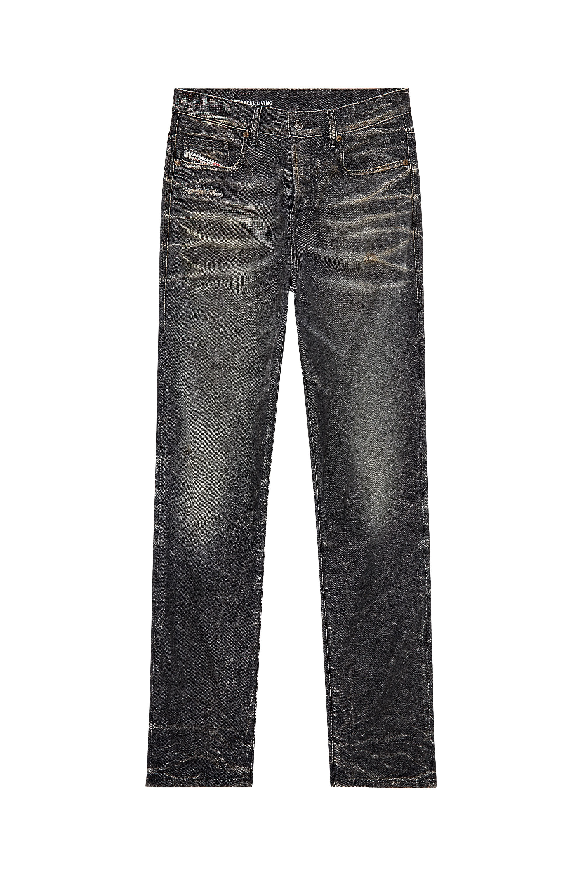 Diesel - Regular Jeans 2020 D-Viker 09H51 Homme, Noir/Gris foncé - Image 2