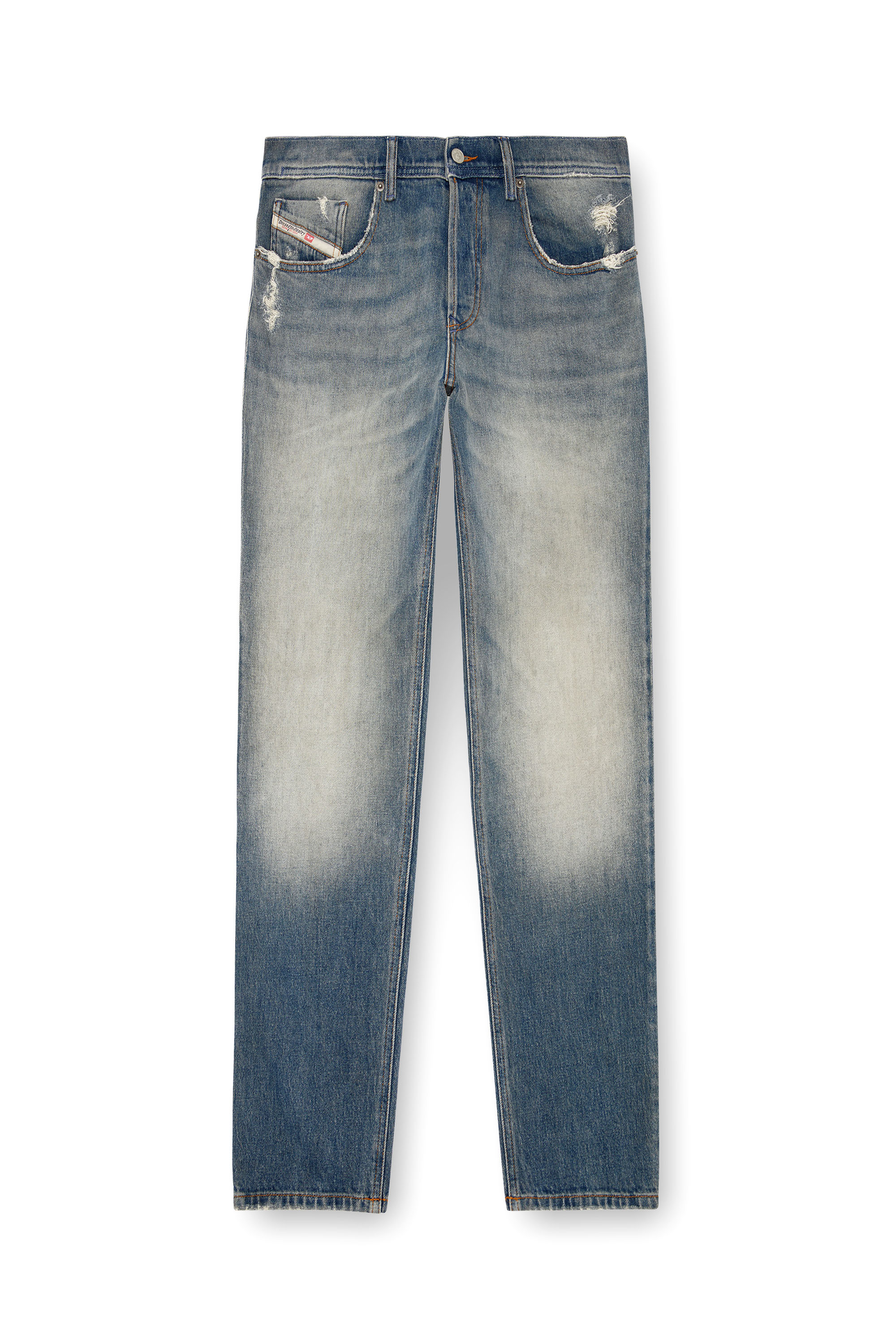 Diesel - Regular Jeans 2023 D-Finitive 0GRDC Homme, Bleu moyen - Image 4
