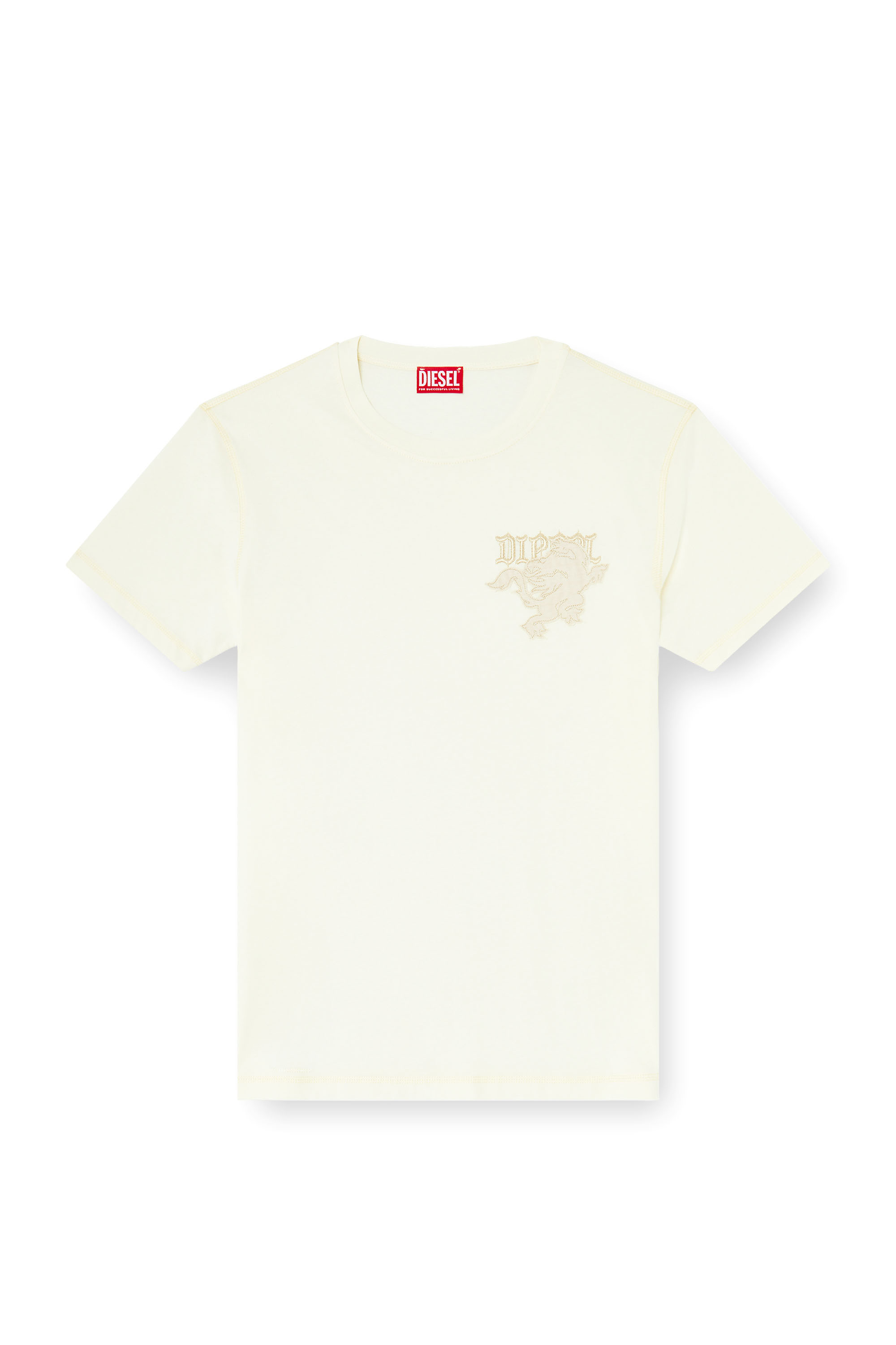 Diesel - T-ADJUST-NOTCH, T-shirt classique avec &eacute;cusson brod&eacute; Homme in ToBeDefined - 3