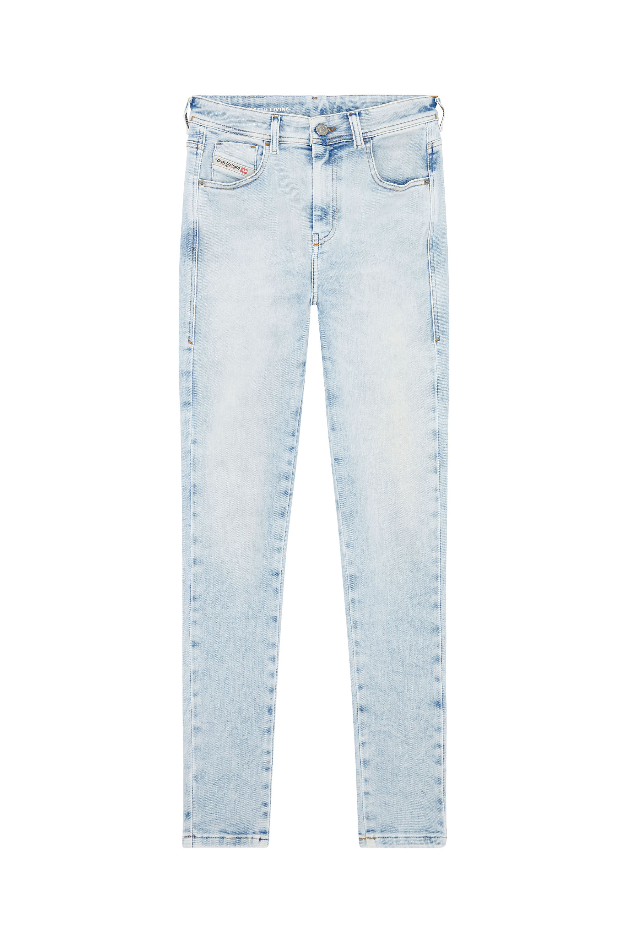 Diesel - Super skinny Jeans 1984 Slandy-High 09G17, Super skinny Jeans - 1984 Slandy-High Femme in Bleu - 2
