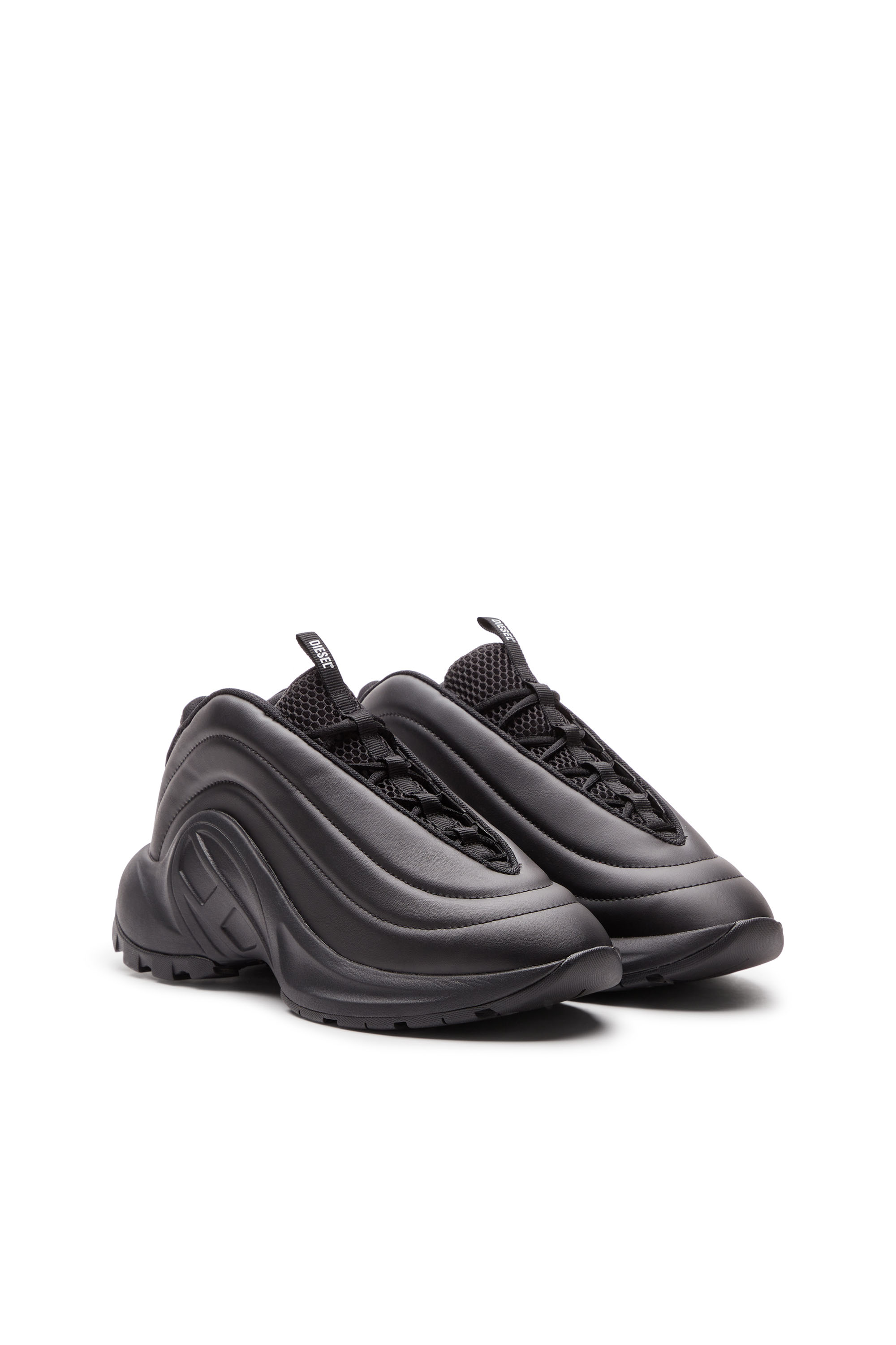 Diesel - S-D-RUNNER X, S-D-Runner X-Sneakers Slip-on avec cou-de-pied Oval D mat Mixte in Noir - 2