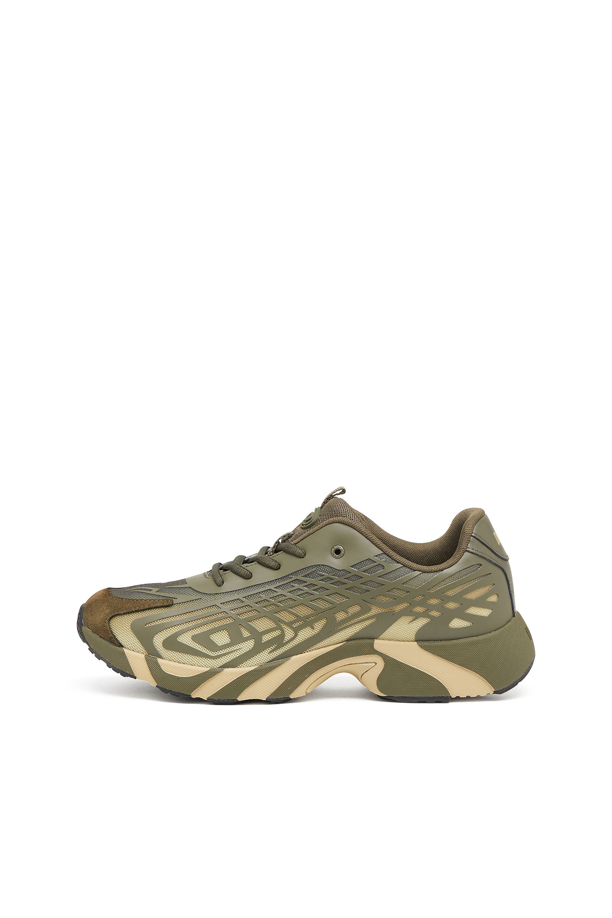 Diesel - S-D-VIT'S 500 LOW, D-Vit-Sneakers en mesh dégradé rayé Homme in Vert - 2