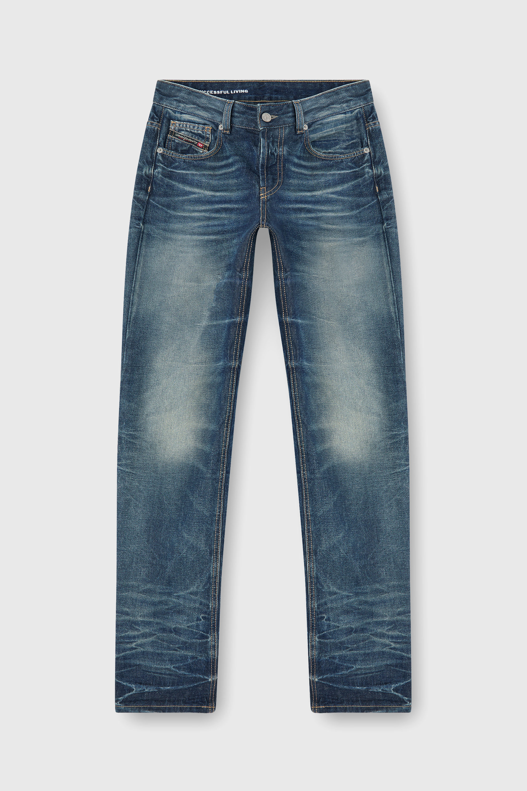 Diesel - Regular Jeans D-Heel 0DBFC Femme, Bleu moyen - Image 2