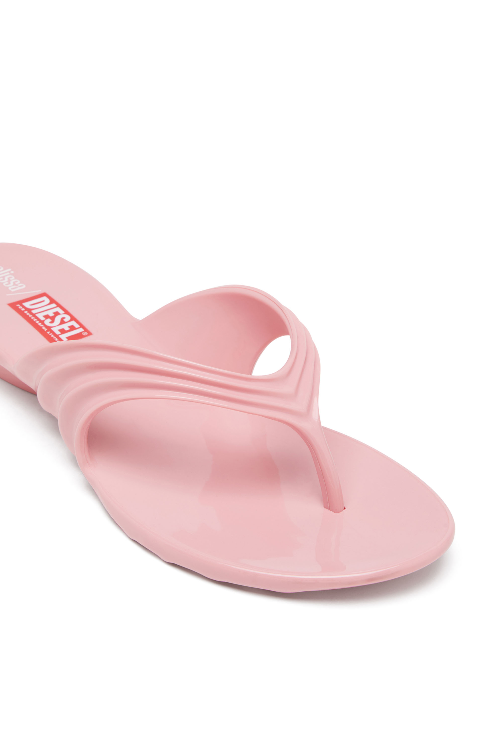 Diesel - MELISSA QUANTUM THONG, Tong sculpturale en Melflex&reg; Femme in Rose - 6