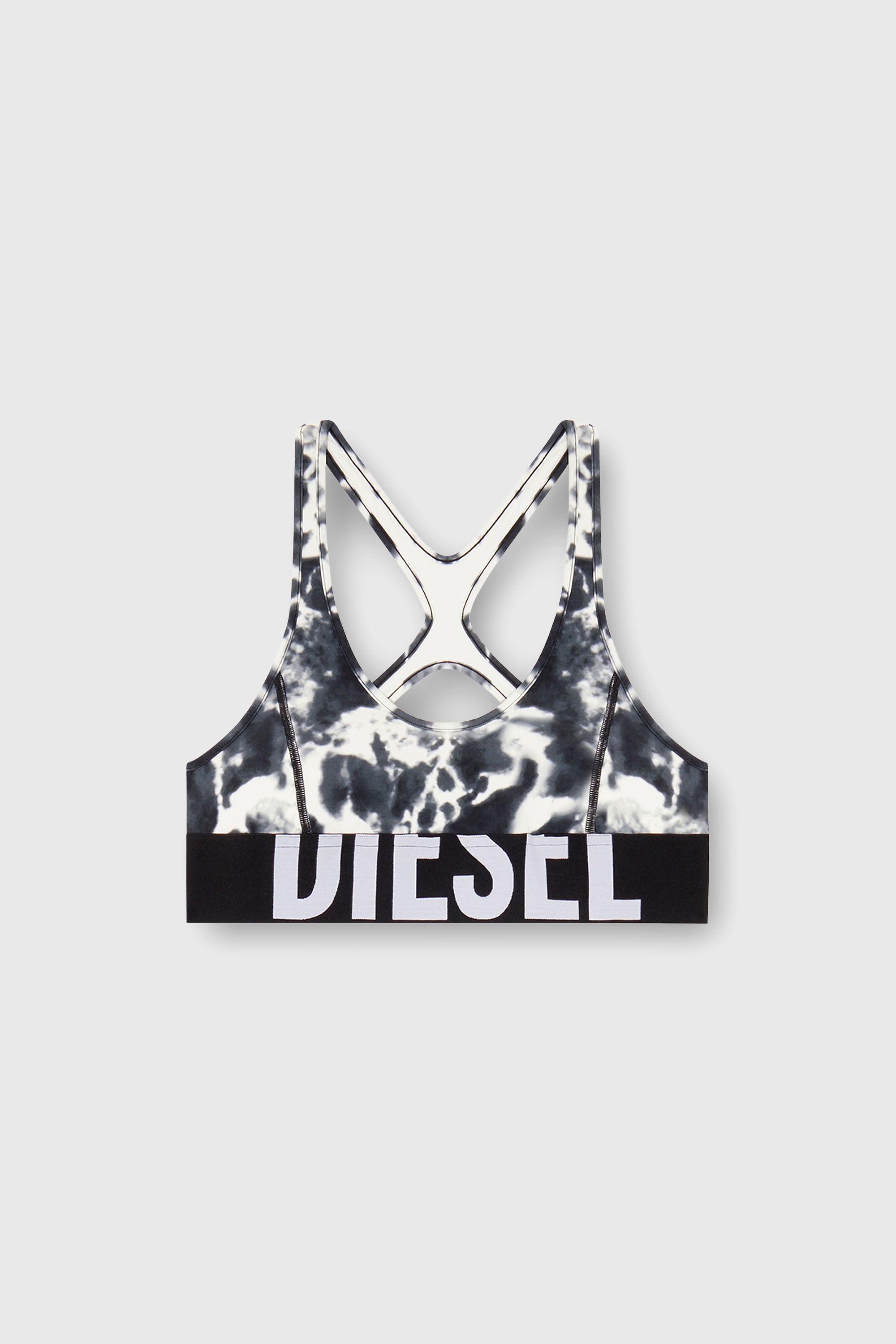 Diesel - ALLISON-D-POP, Soutien-gorge de sport en microfibre imprim&eacute;e Femme in Polychrome - 1