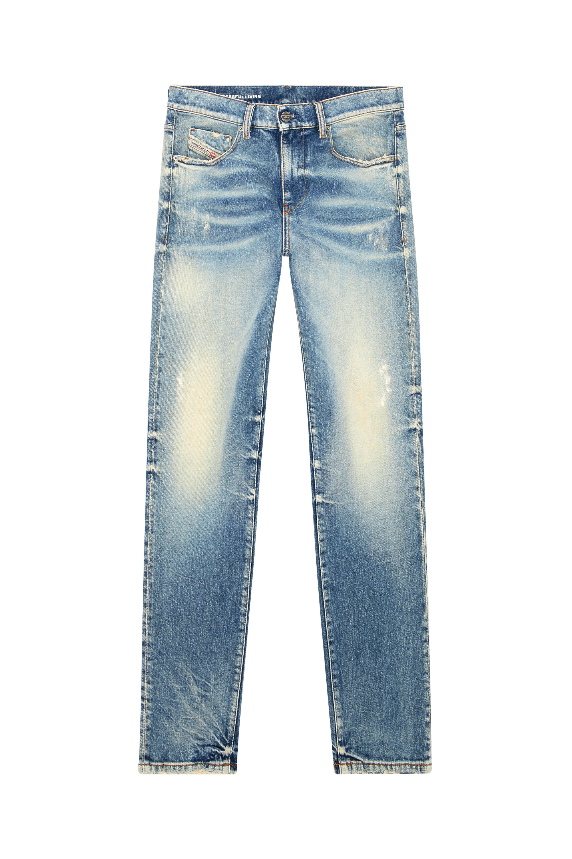 Diesel - Slim Jeans 2019 D-Strukt 007V8, Bleu moyen - Image 3