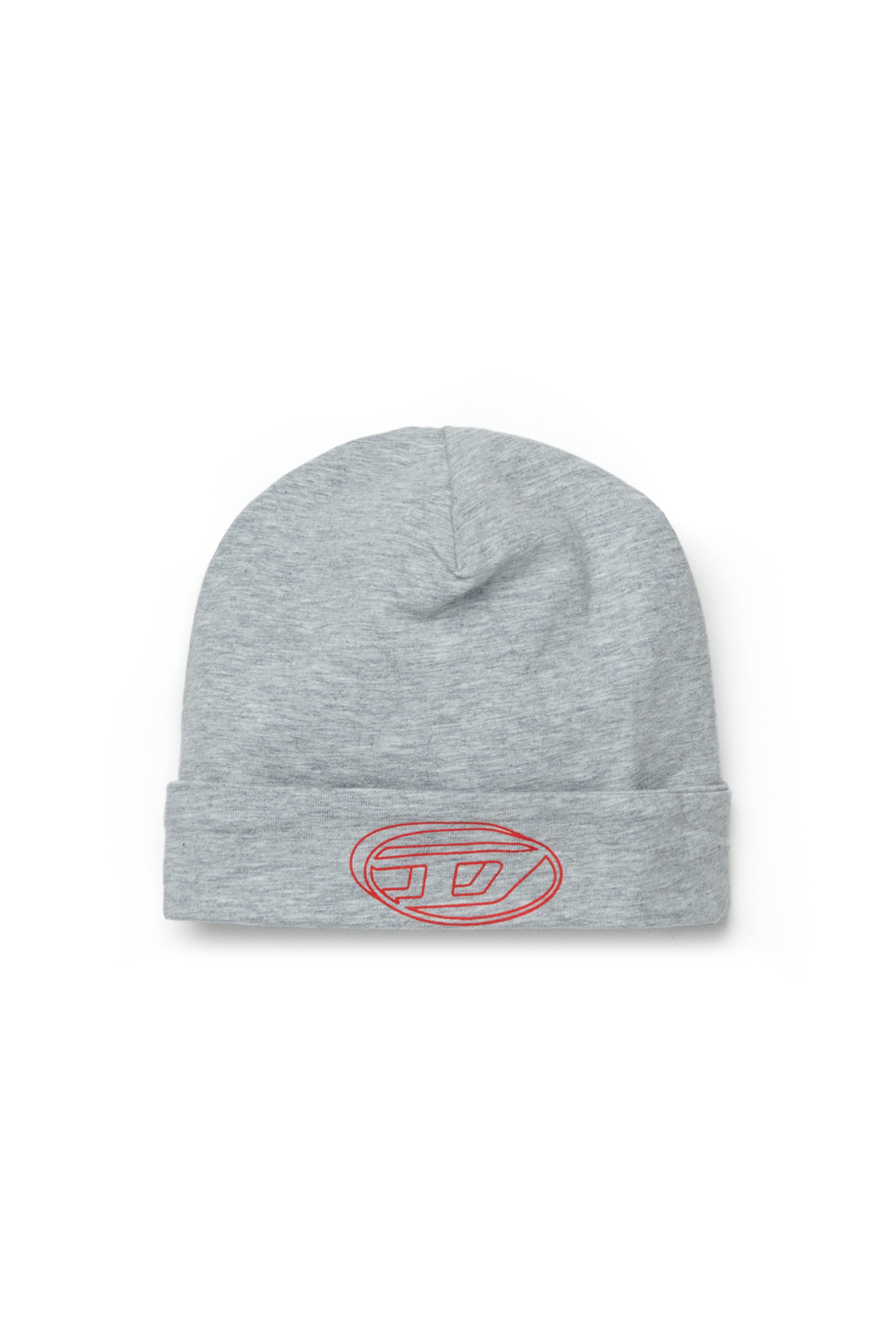 Diesel - FADDIL-NB, Casquette en coton avec logo Mixte in Gris - 1