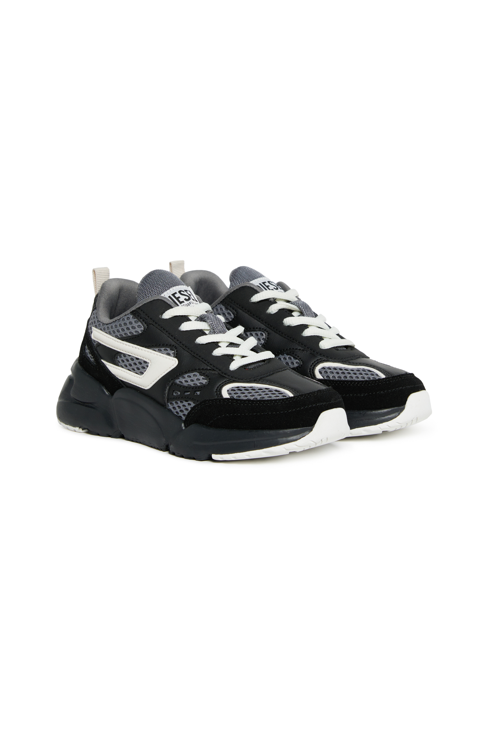 Diesel - S-MILLENIUM SPORT LC, Sneakers en mesh, cuir suédé et PU Mixte in Polychrome - 2